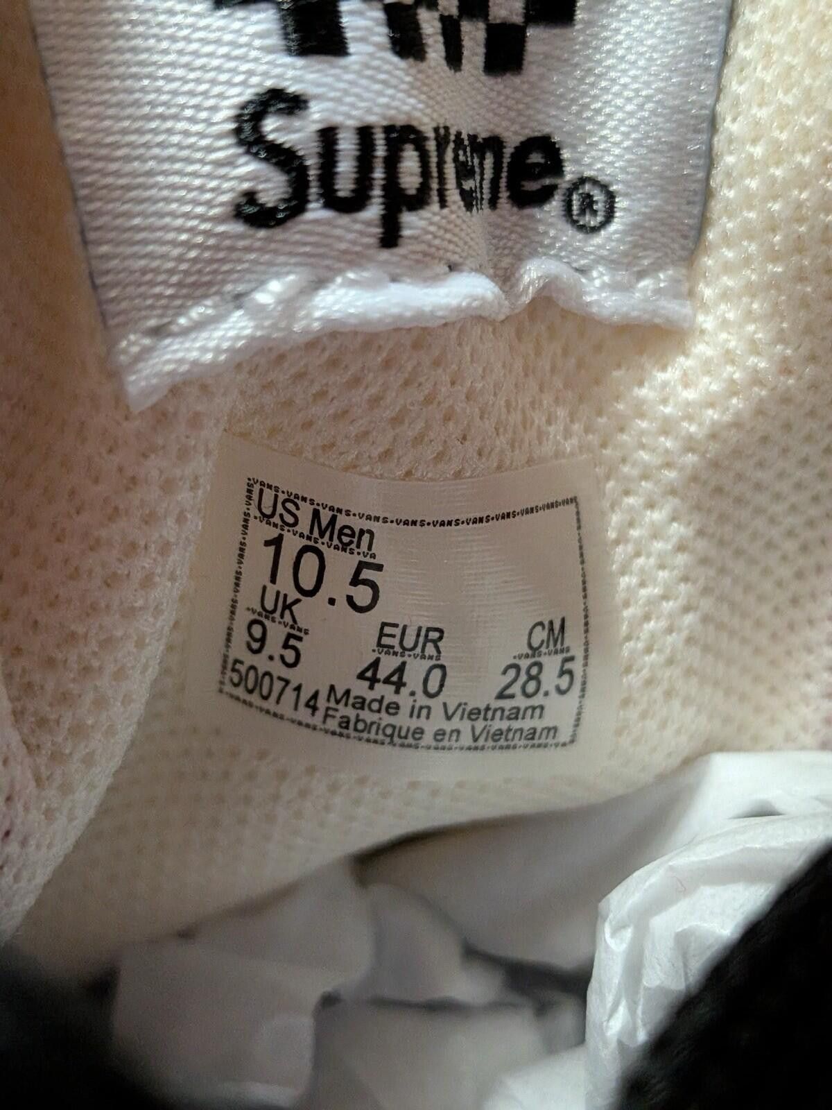 Supreme SS26 Supreme Mike Kelley Vans Era Black US10.5 Size US 10.5 / EU 43-44 - 3 Thumbnail