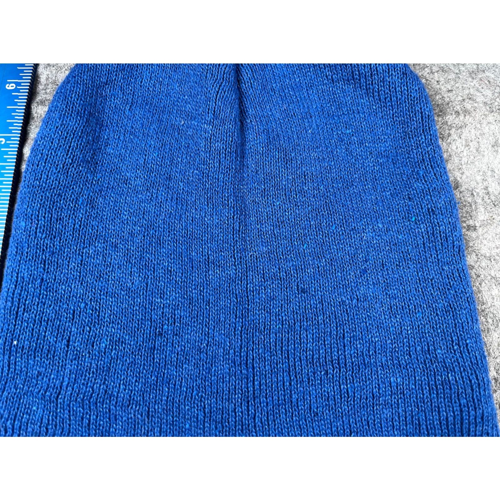 Vintage Family Dollar Beanie Toque Adult One Size Blue Knit Acrylic Snow Ski Outdoor Size ONE SIZE - 2 Thumbnail