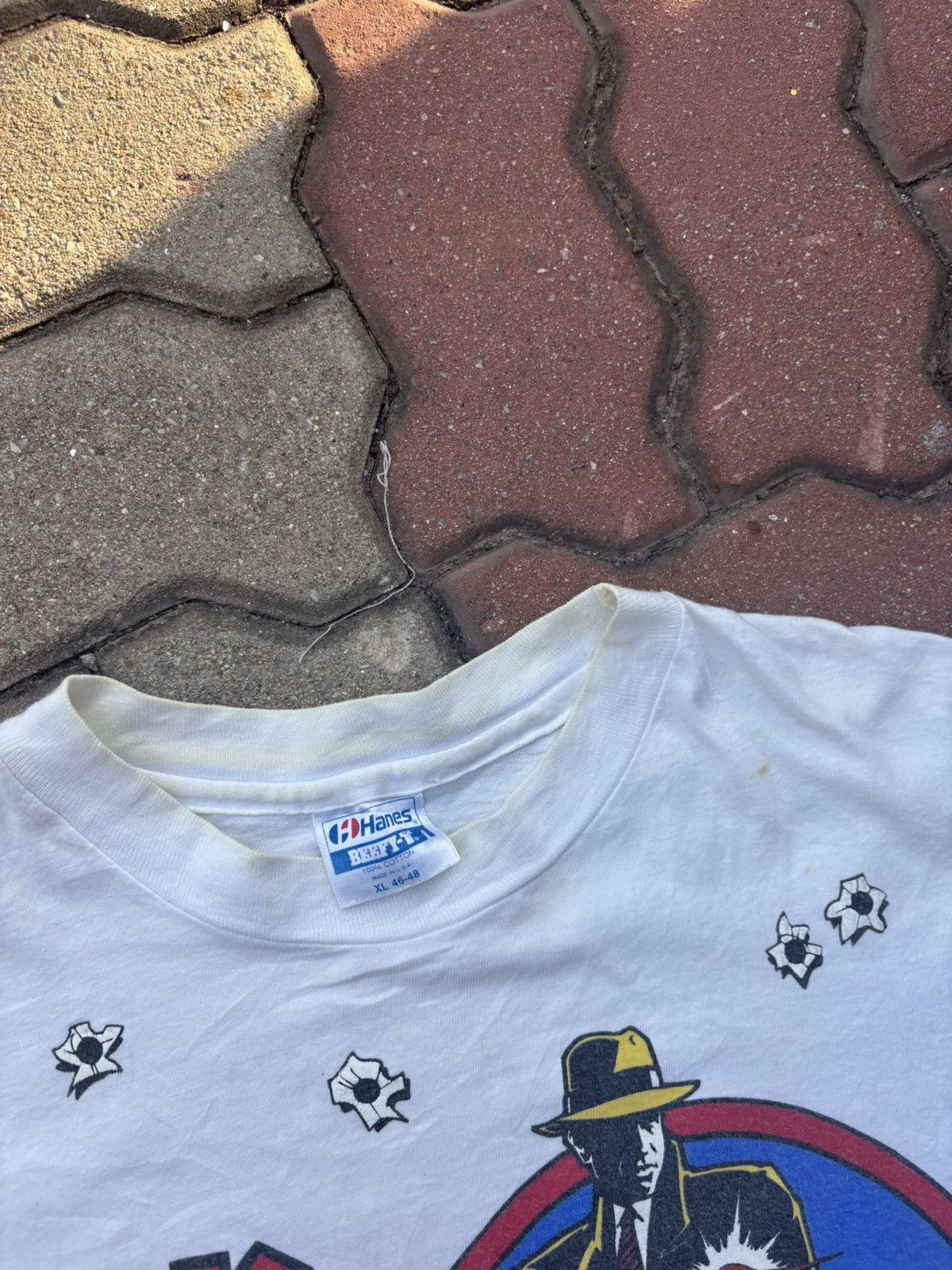 Monies Vintage 90’s Dick Tracy Tshirt Size US XL / EU 56 / 4 - 5 Thumbnail