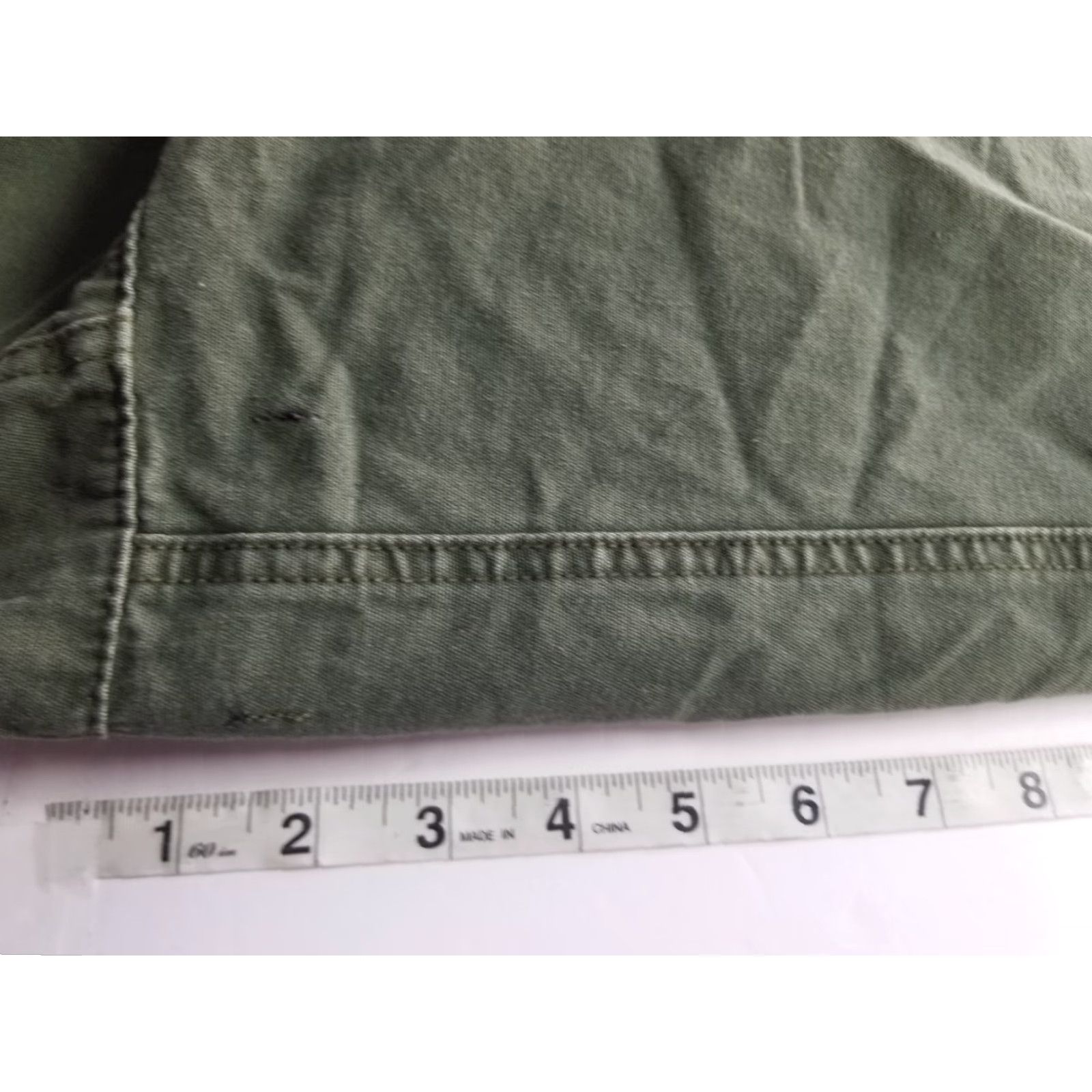 Brandy Melville Brandy Melville Green Jacket Cropped 100% Cotton OS See Measurements Military Jacket Hooded Lightweight Pockets Full Zip Casual Women One Size Green Size ONE SIZE - 5 Thumbnail
