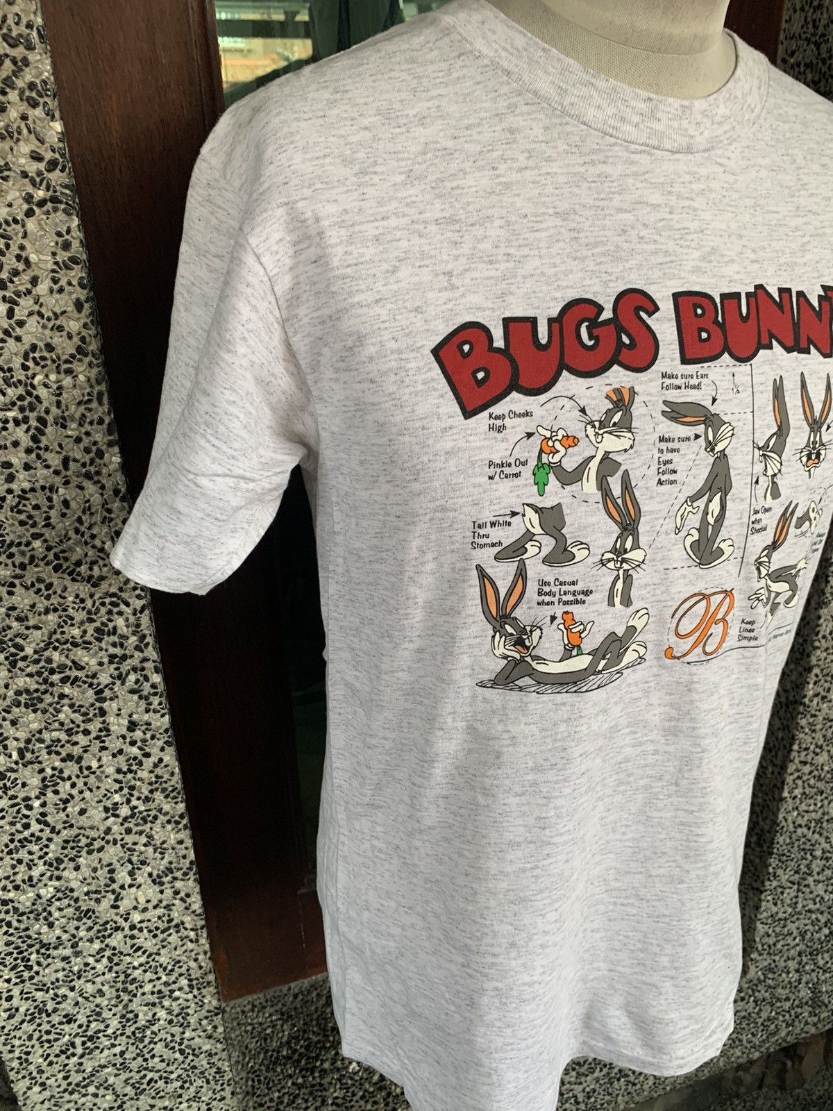 Warner Bros Vintage 90s Looney Tunes Bugs Bunny Cartoon T shirt Size US M / EU 48-50 / 2 - 5 Thumbnail