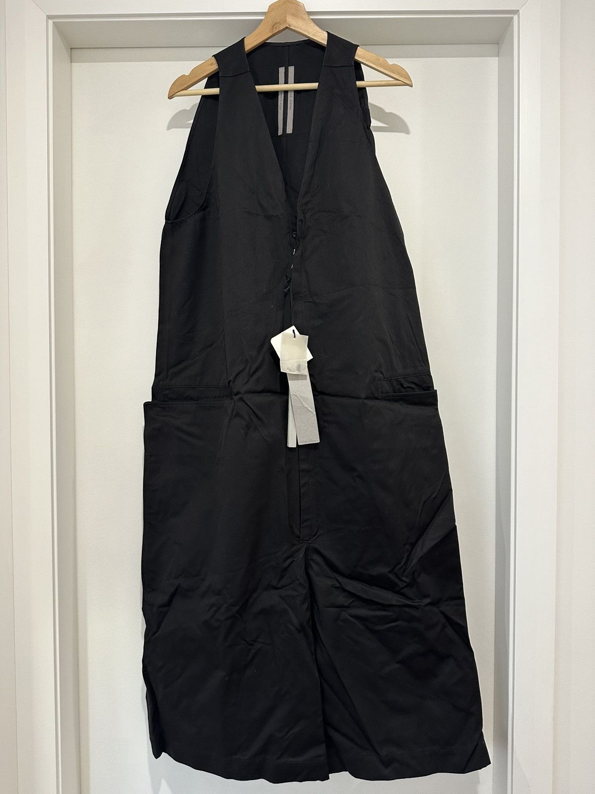 image of Rick Owens 17Ss Runway Vneck Bodybag in Black, Men's (Size Medium)