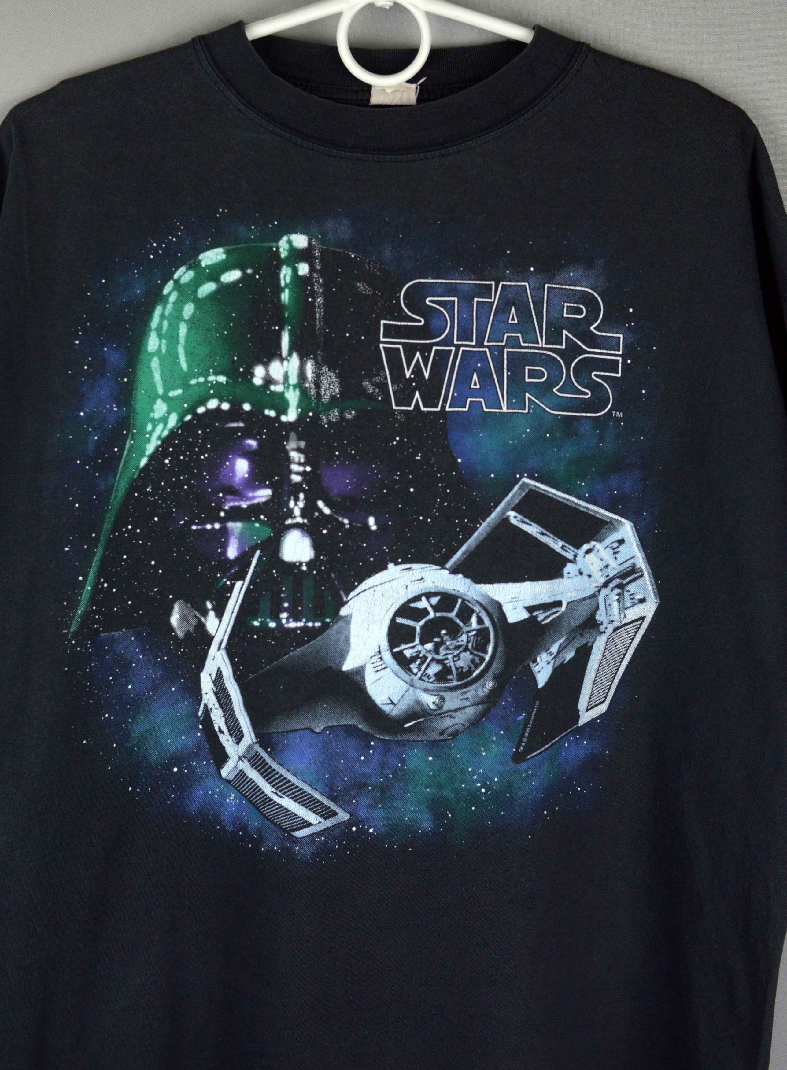 Star Wars × Vintage Vintage Star Wars Lucasfilm 1995 t shirt Size US XL / EU 56 / 4 - 2 Thumbnail