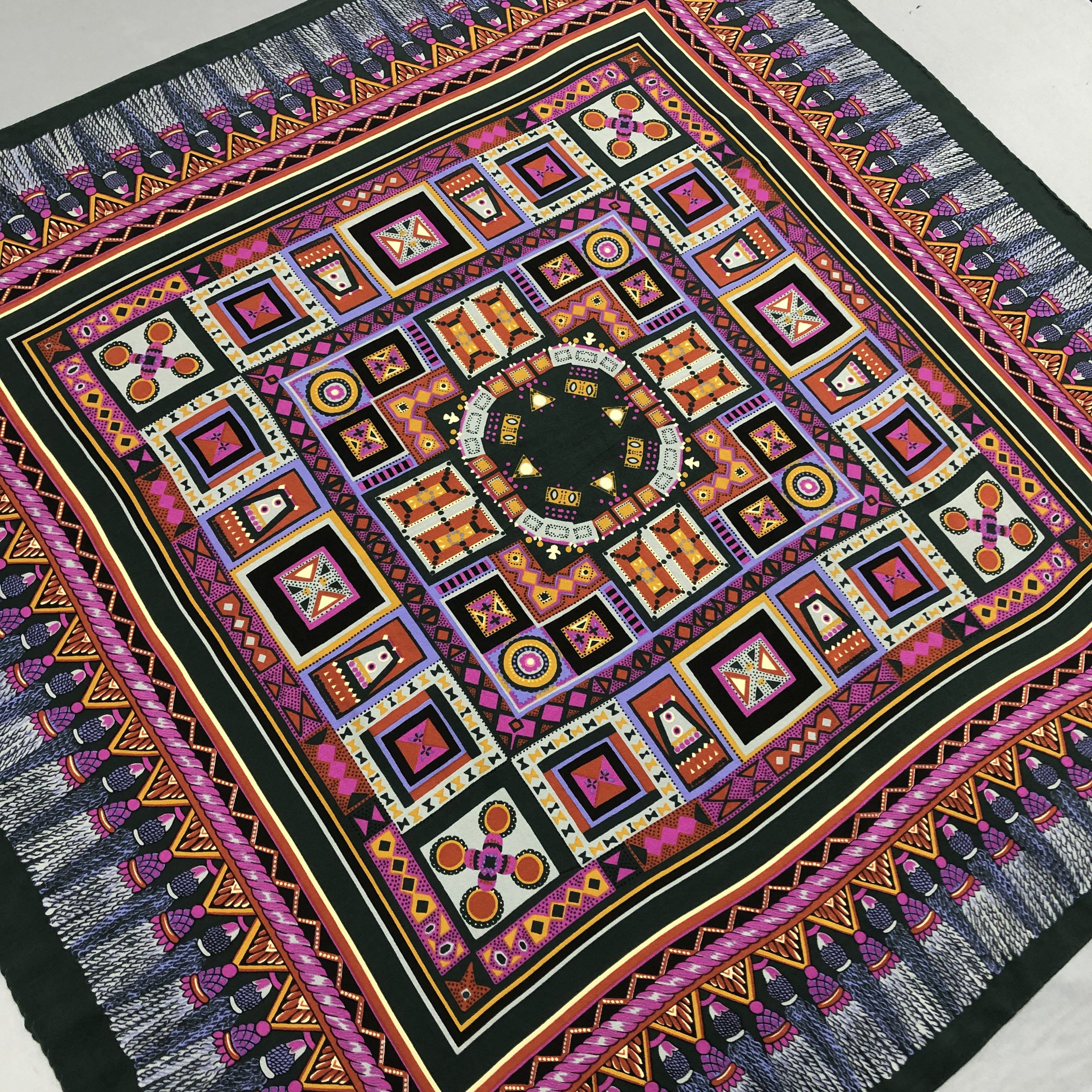 Vintage Vintage SILK Scarf Twill Stole Wraps Scarves Size ONE SIZE - 5 Thumbnail