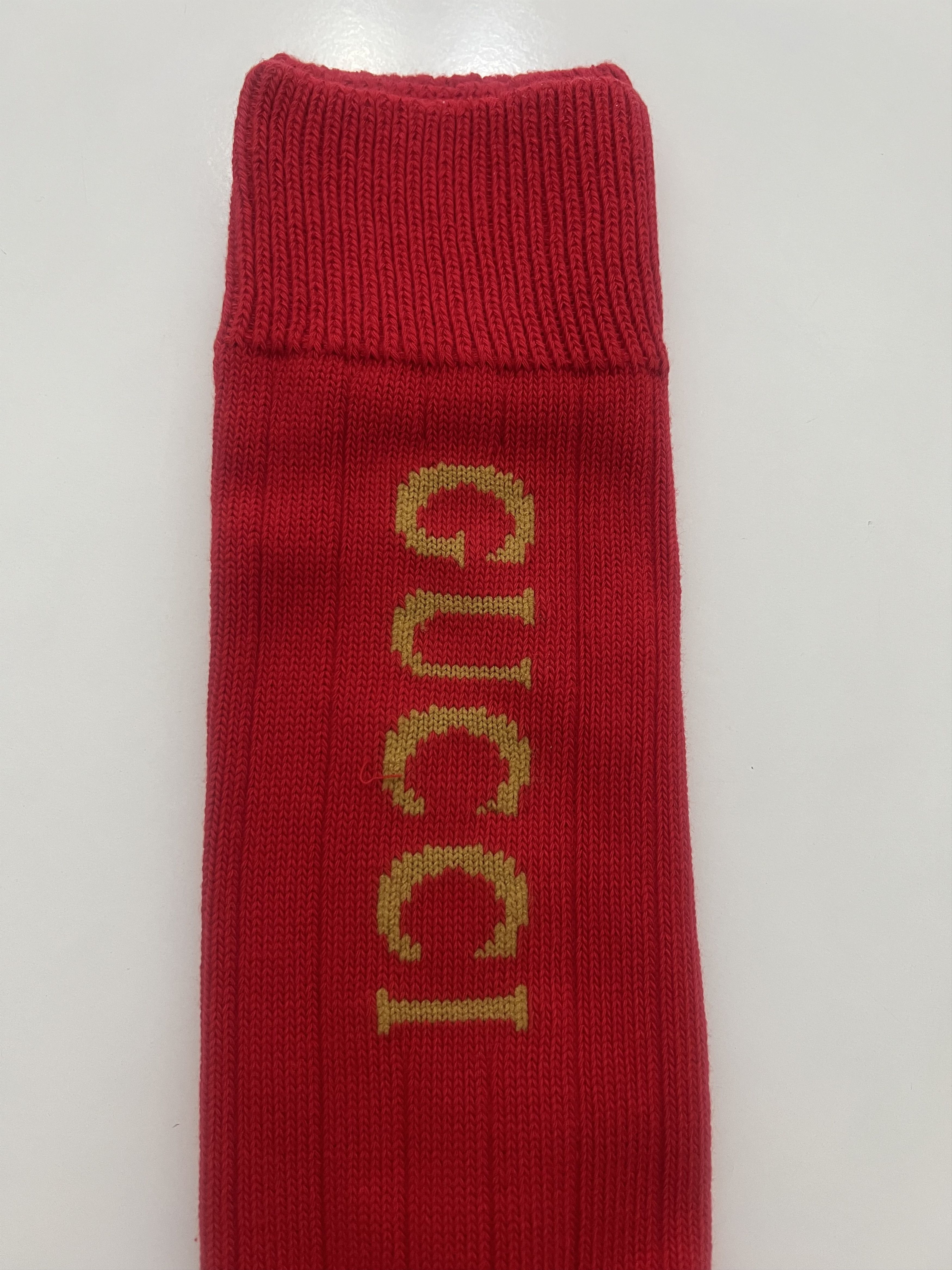 Gucci GUCCI - INTARSIA LOGO PRINT SOCKS, RED, SIZE L Size ONE SIZE - 3 Thumbnail