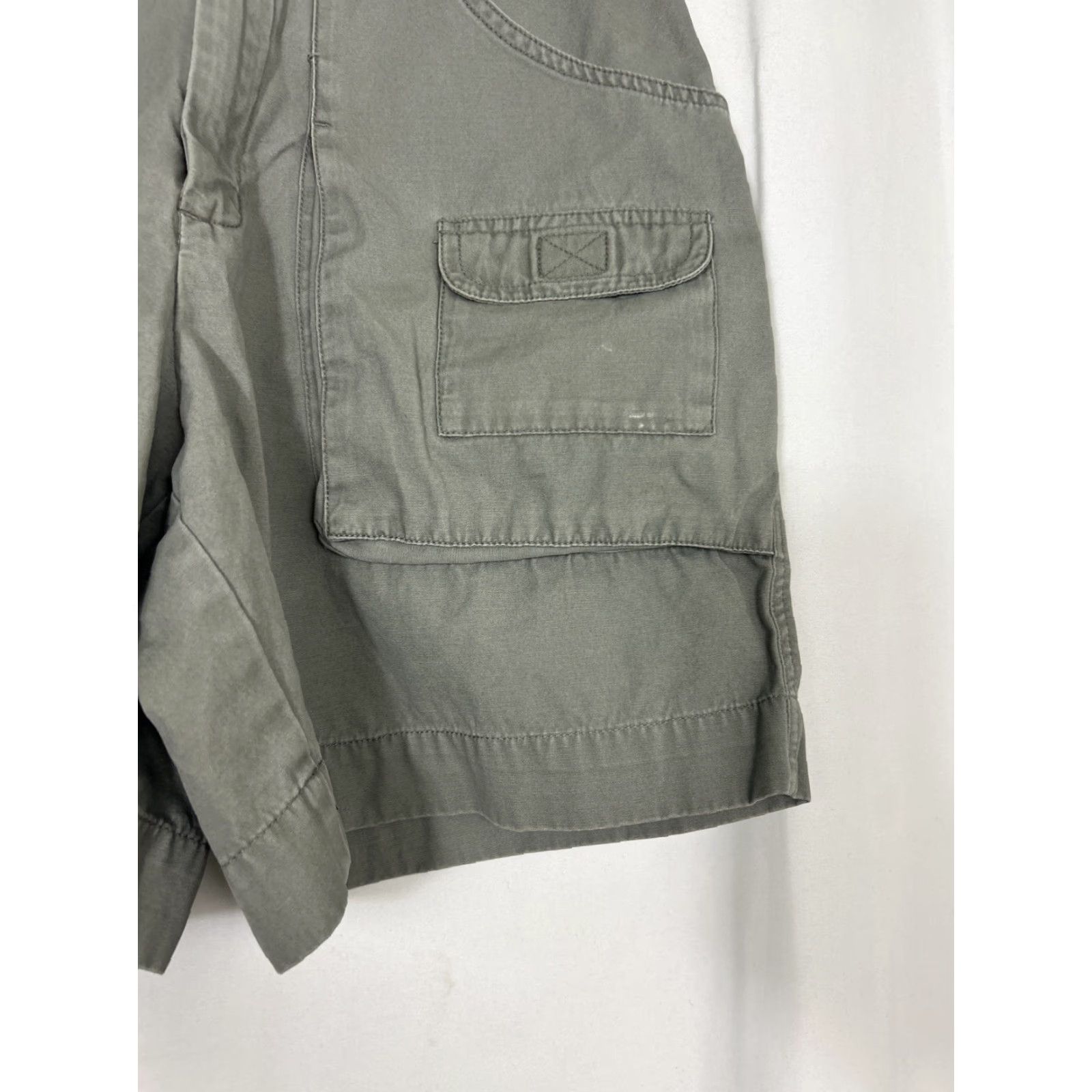 Eddie Bauer Eddie Bauer Womens Cargo Short Hiking Cotton Army Green 29x7 Size 10 Regular Womens Size 32" / US 10 / IT 46 - 3 Thumbnail