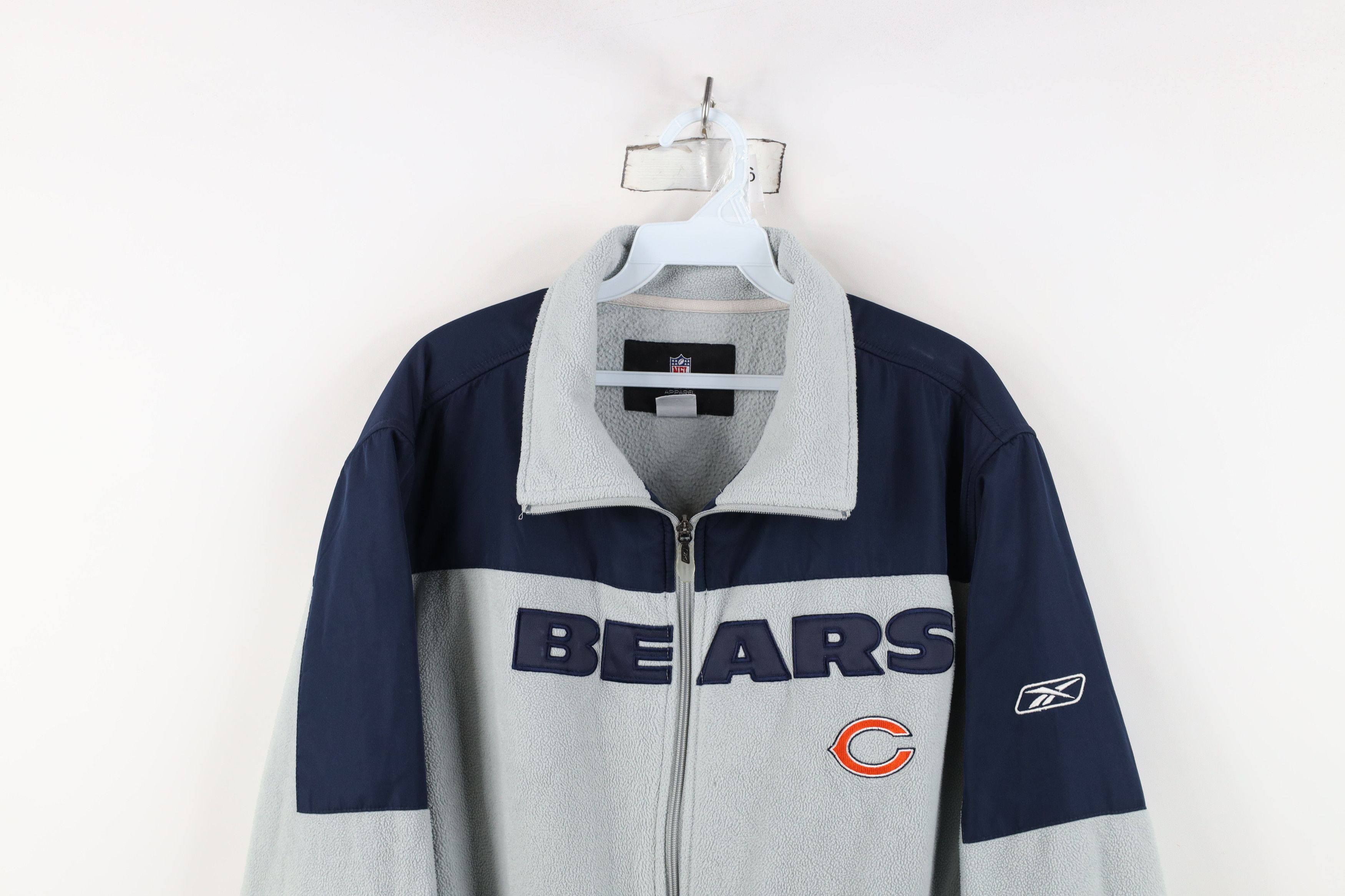 Reebok Vintage Reebok Chicago Bears Football Fleece Zip Jacket Size US L / EU 52-54 / 3 - 2 Thumbnail