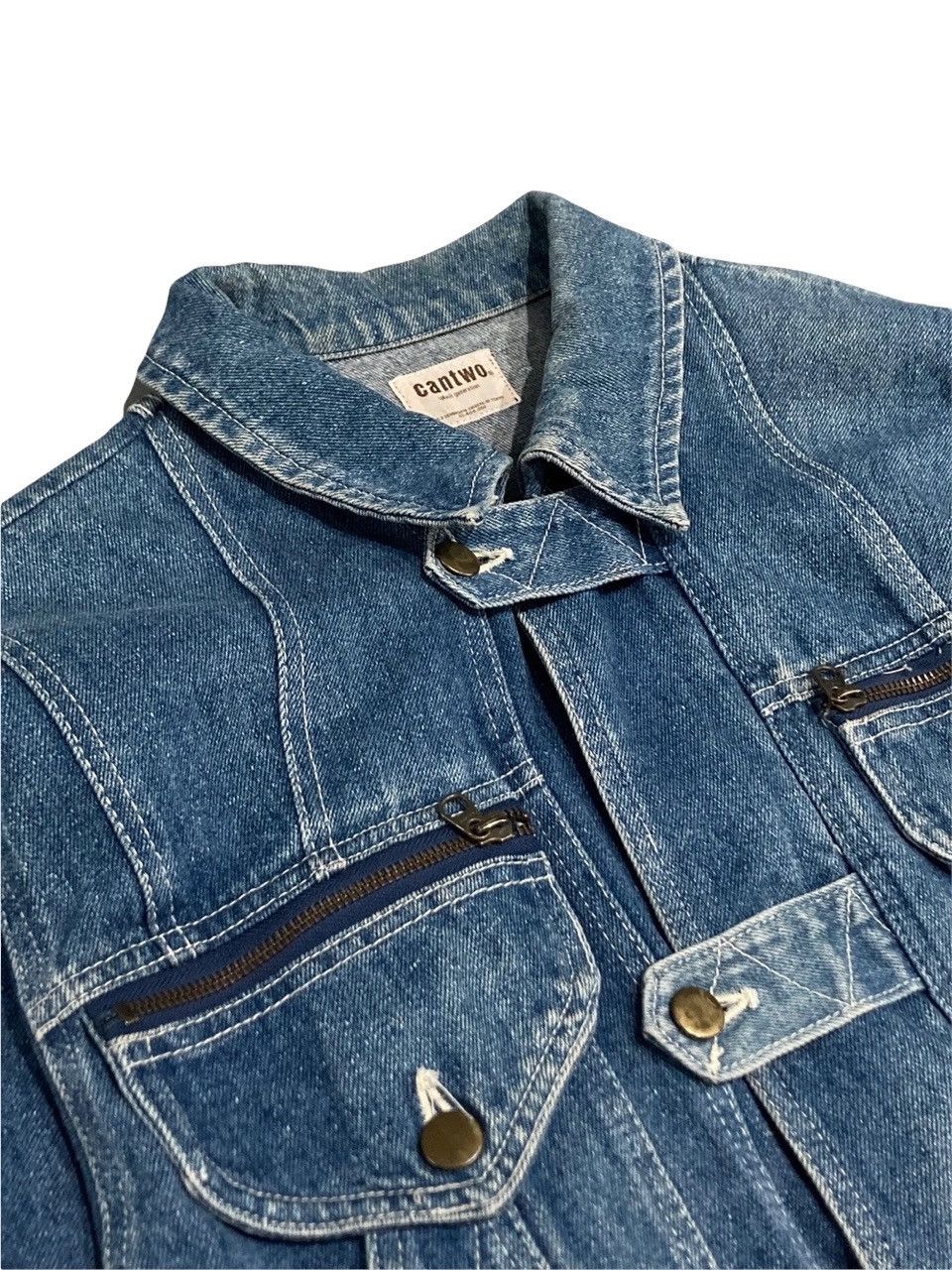 Japanese Brand × Vintage Cantwo denim jacket Size US L / EU 52-54 / 3 - 3 Thumbnail