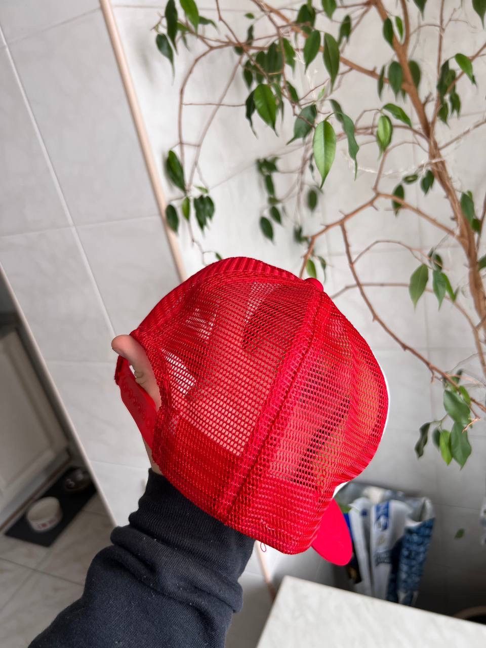 Marlboro Vintage 1990s Marlboro Racing Team Cap Hat Mesh Truckers RED Size ONE SIZE - 6 Thumbnail