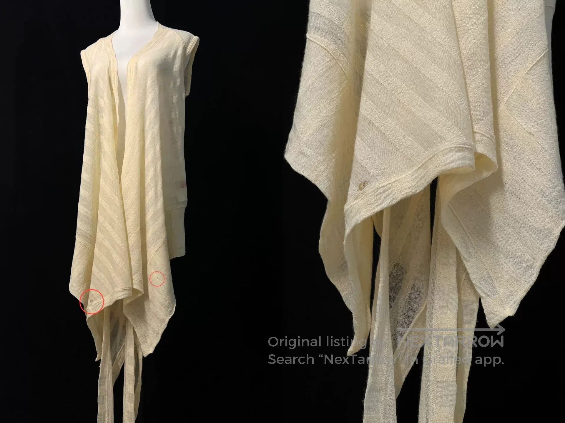 Y's versatile soft wool knitted vest. Size S / US 4 / IT 40 - 9 Thumbnail