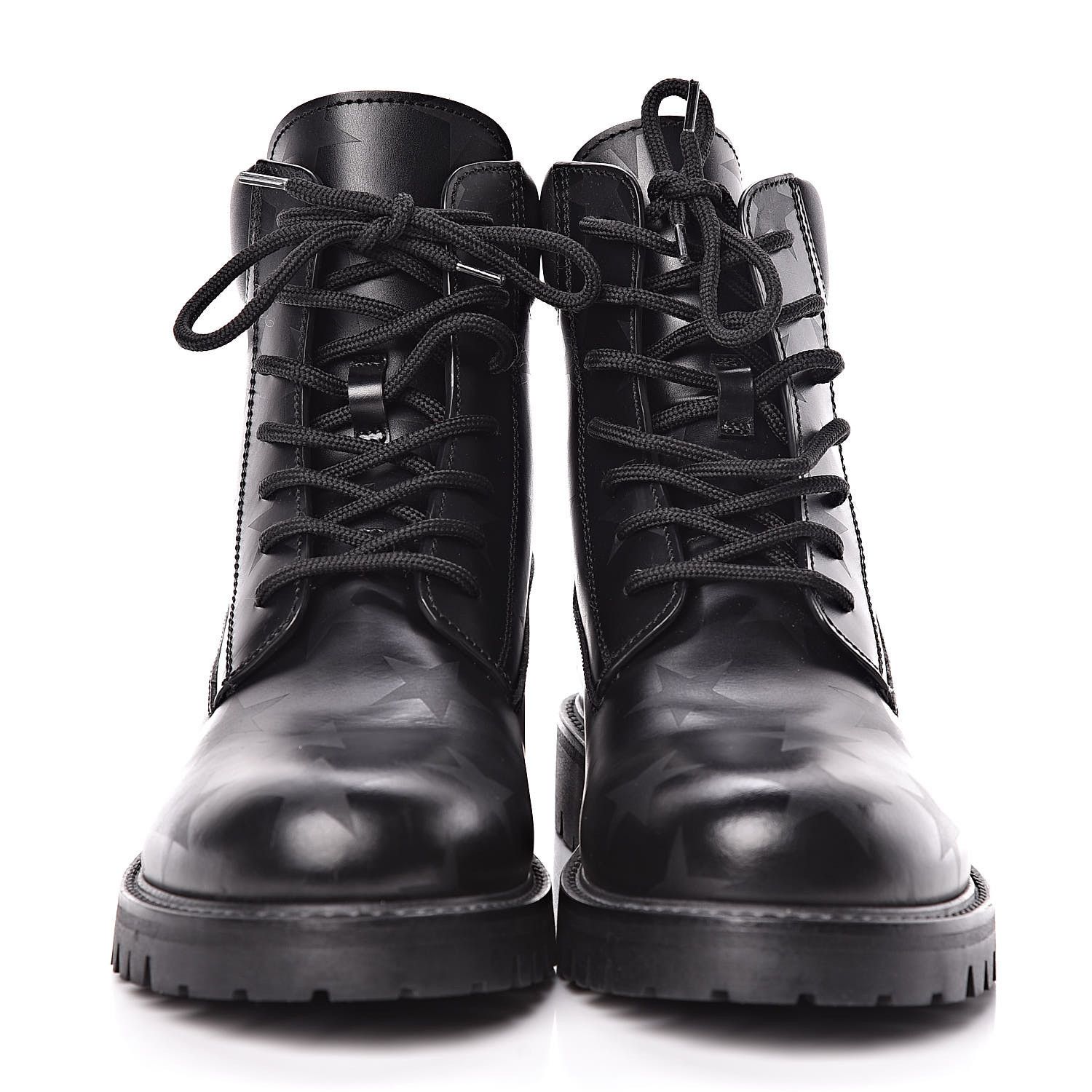 Valentino Valentino Garavani Calfskin Hologram Star Combat Boots Men Size US 11 / EU 44 - 2 Thumbnail