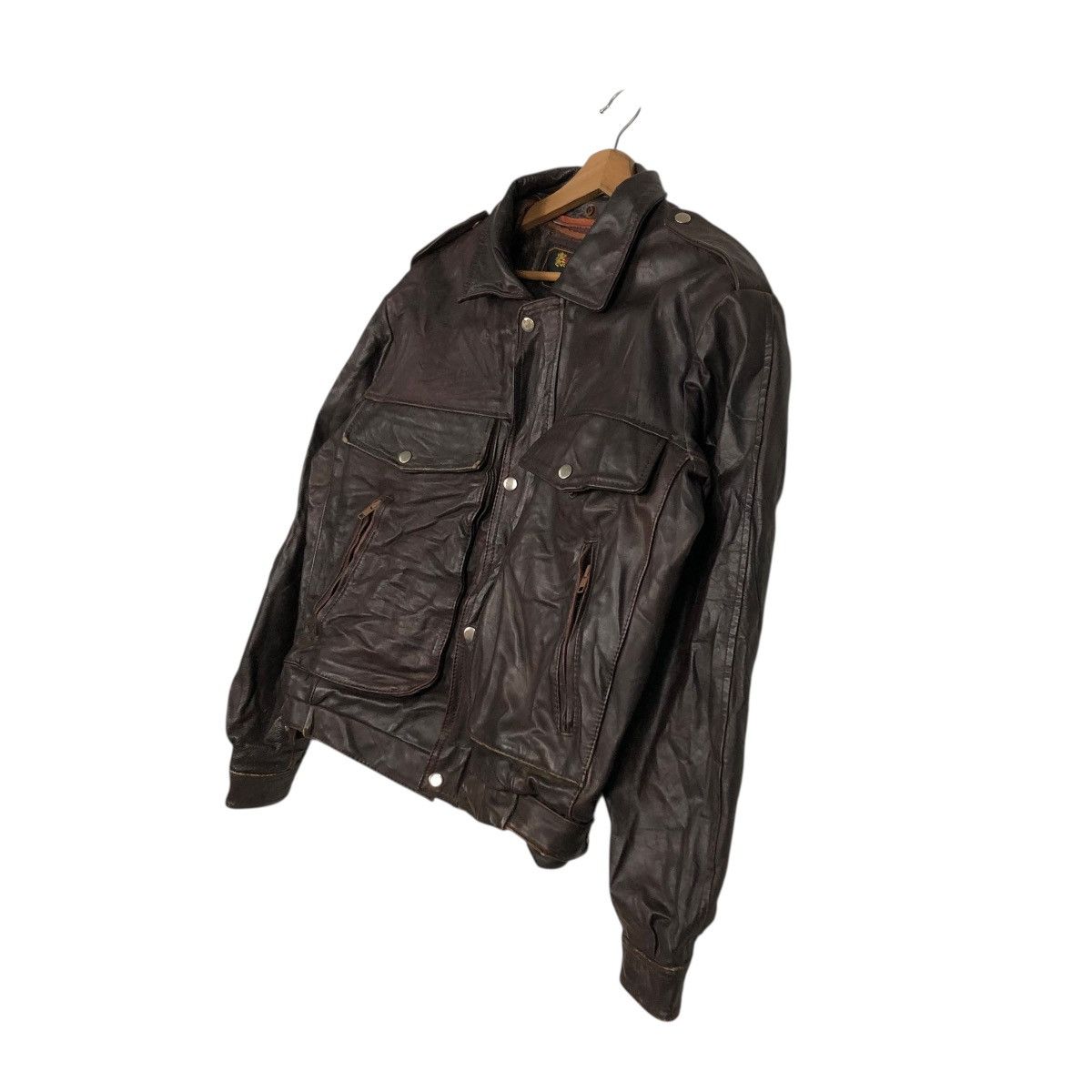 Vintage 🔥VINTAGE BIKER LEATHER JACKET CAMPRI BLANKET ISSEY MIYAKE Size US M / EU 48-50 / 2 - 4 Thumbnail