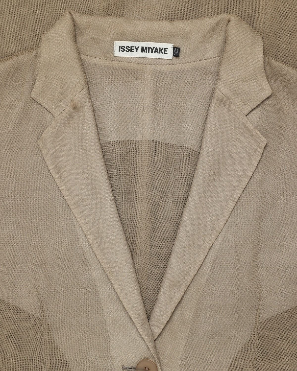 Issey Miyake Issey Miyake Sheer Mesh Long Coat Size M / US 6-8 / IT 42-44 - 3 Thumbnail