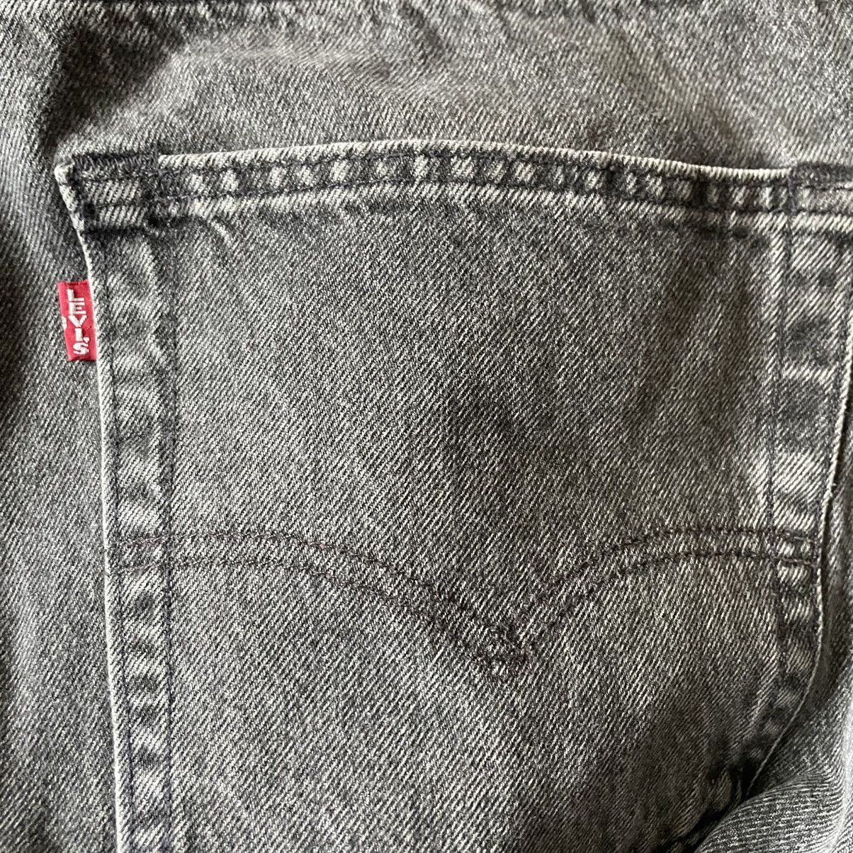 Levi's 🔥Vintage Levis Big E Stoned Washed Black Striaght Jeans Size US 36 / EU 52 - 9 Thumbnail