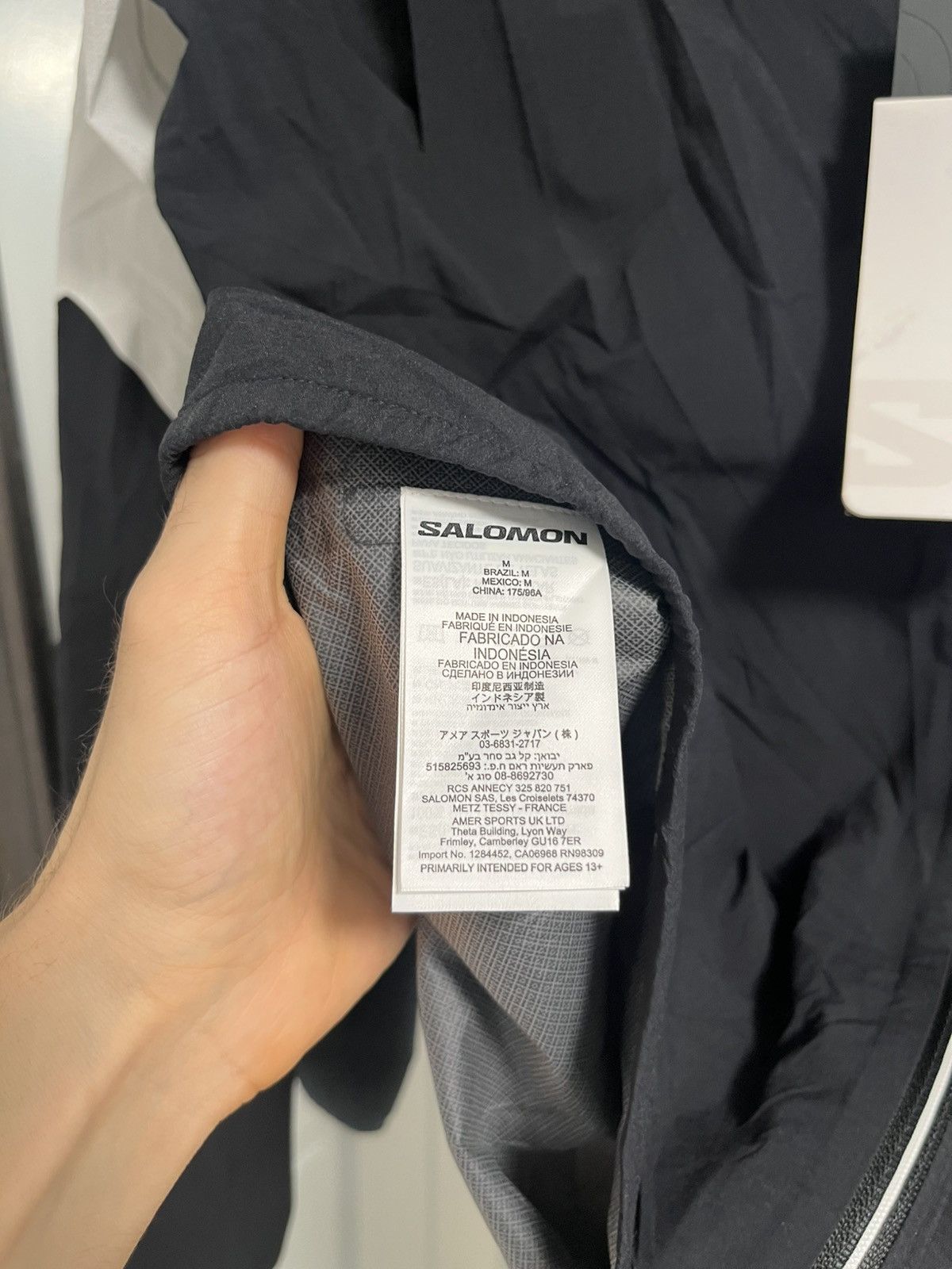 Salomon SALOMON Bonatti Trail Jacket Pertex black and white Size US M / EU 48-50 / 2 - 5 Thumbnail