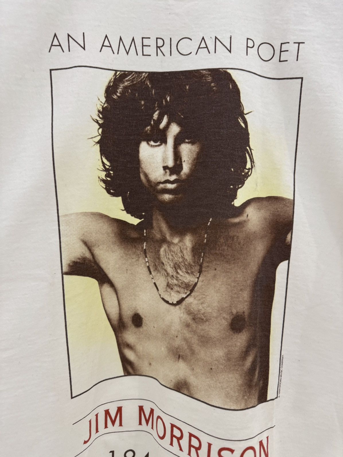 Band Tees Vintage 1999 The Doors Jim Morrison Portrait Printed Tee Size US M / EU 48-50 / 2 - 5 Thumbnail