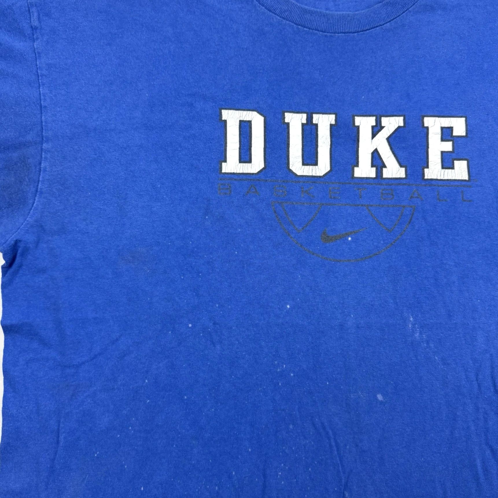Nike VINTAGE Duke Basketball T Shirt Men Adult Large Nike Elite Crew Neck Blue MENS Basketball 90s Concert Sports T-Shirt Size US L / EU 52-54 / 3 - 4 Thumbnail