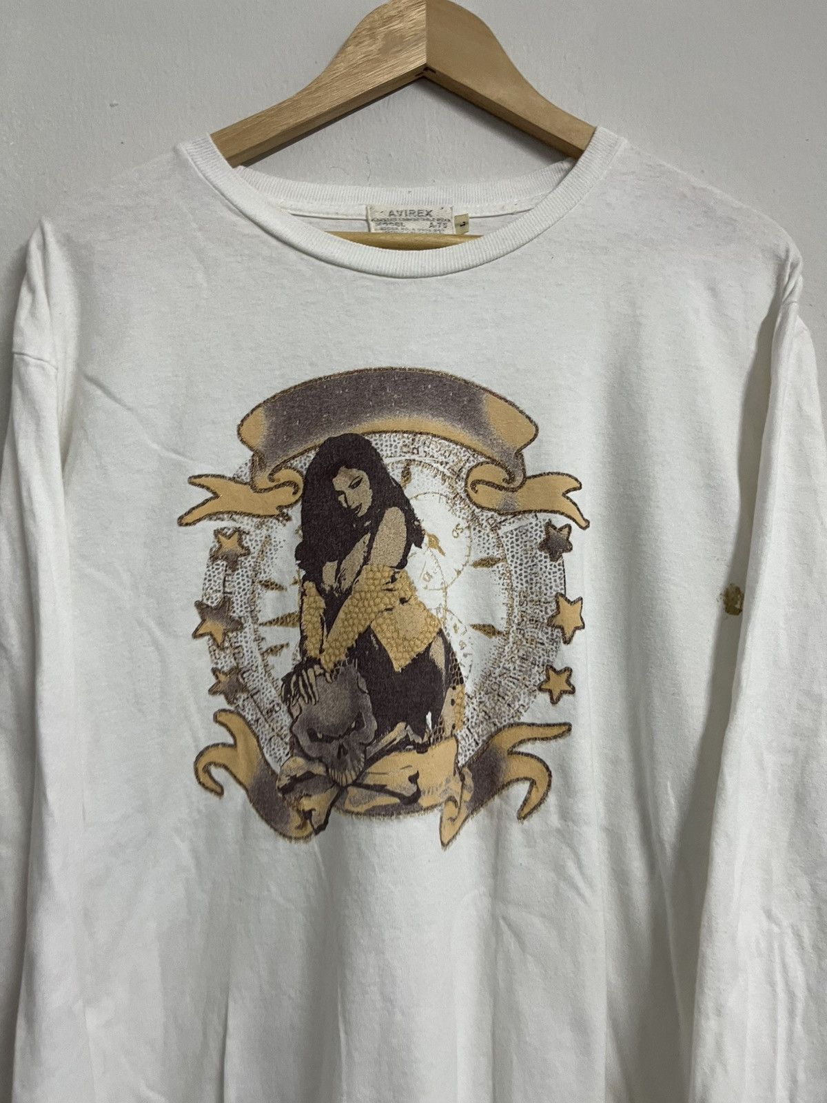 Avirex 💥Avirex Sexy Girl Skull T Shirts Size US L / EU 52-54 / 3 - 2 Thumbnail
