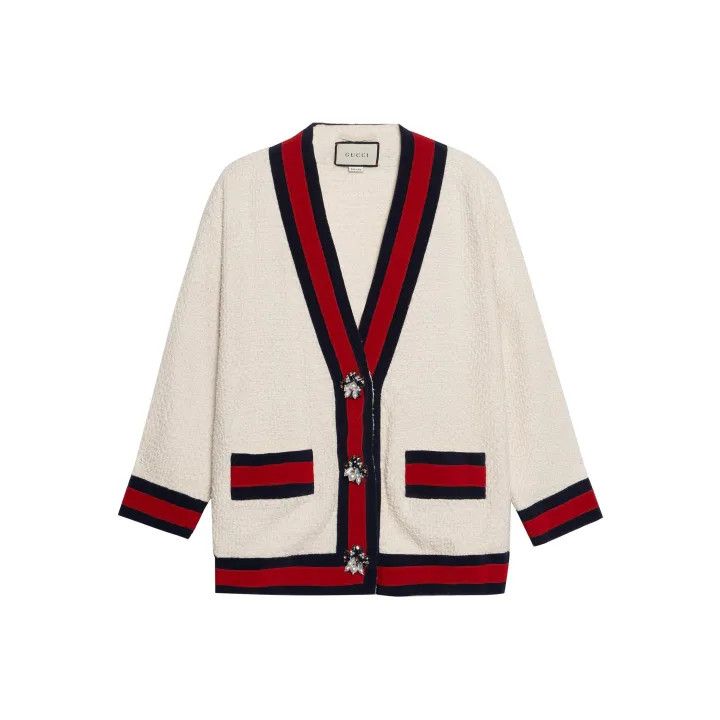 Gucci Color-Blocked Tweed Jacket for Women