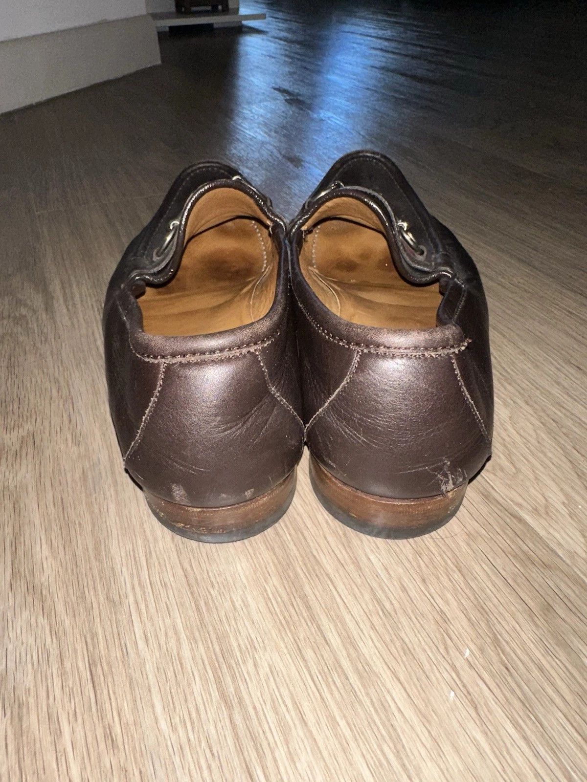 Gucci Gucci Horsebit Loafers Brown Leather 10.5 D Size US 10.5 / EU 43-44 - 5 Thumbnail