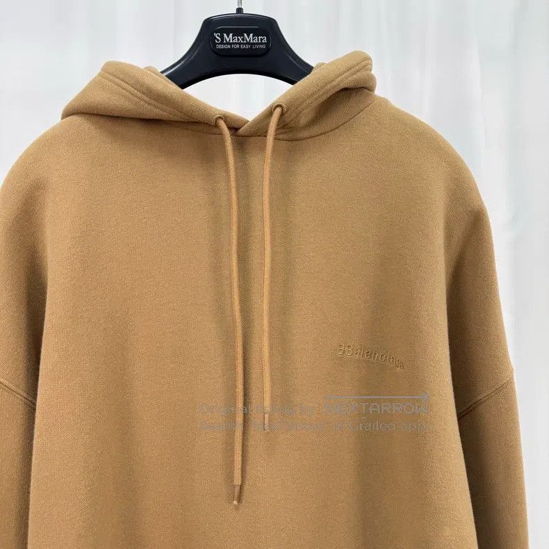 Balenciaga Balenciaga Khaki Embroidered Letter Hoodie Size US M / EU 48-50 / 2 - 3 Thumbnail