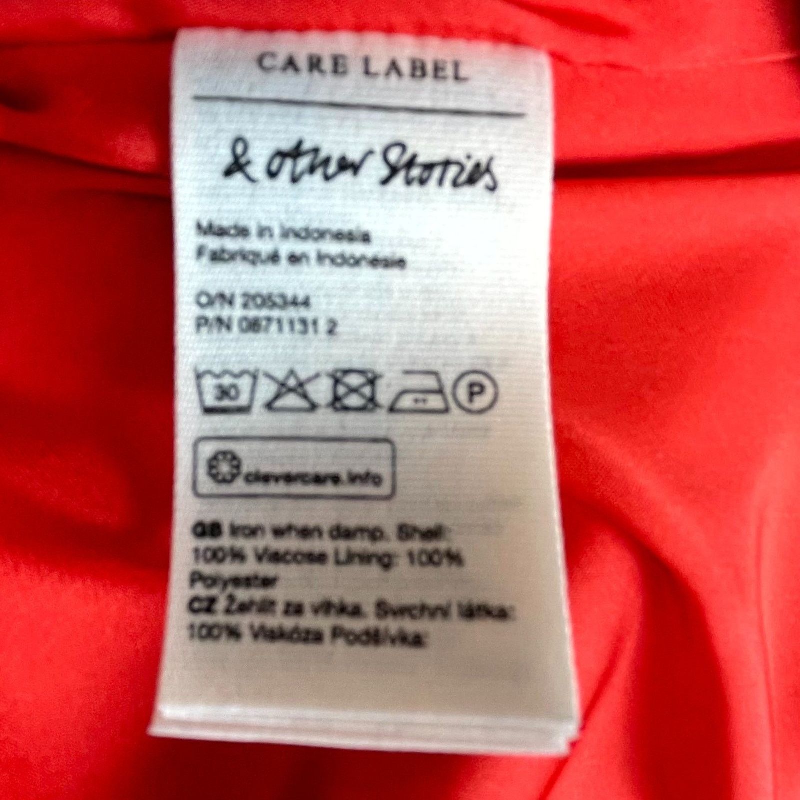 & Other Stories & Other Stories Slip Dress Womes Small Red Spaghetti Satin Size S / US 4 / IT 40 - 7 Thumbnail