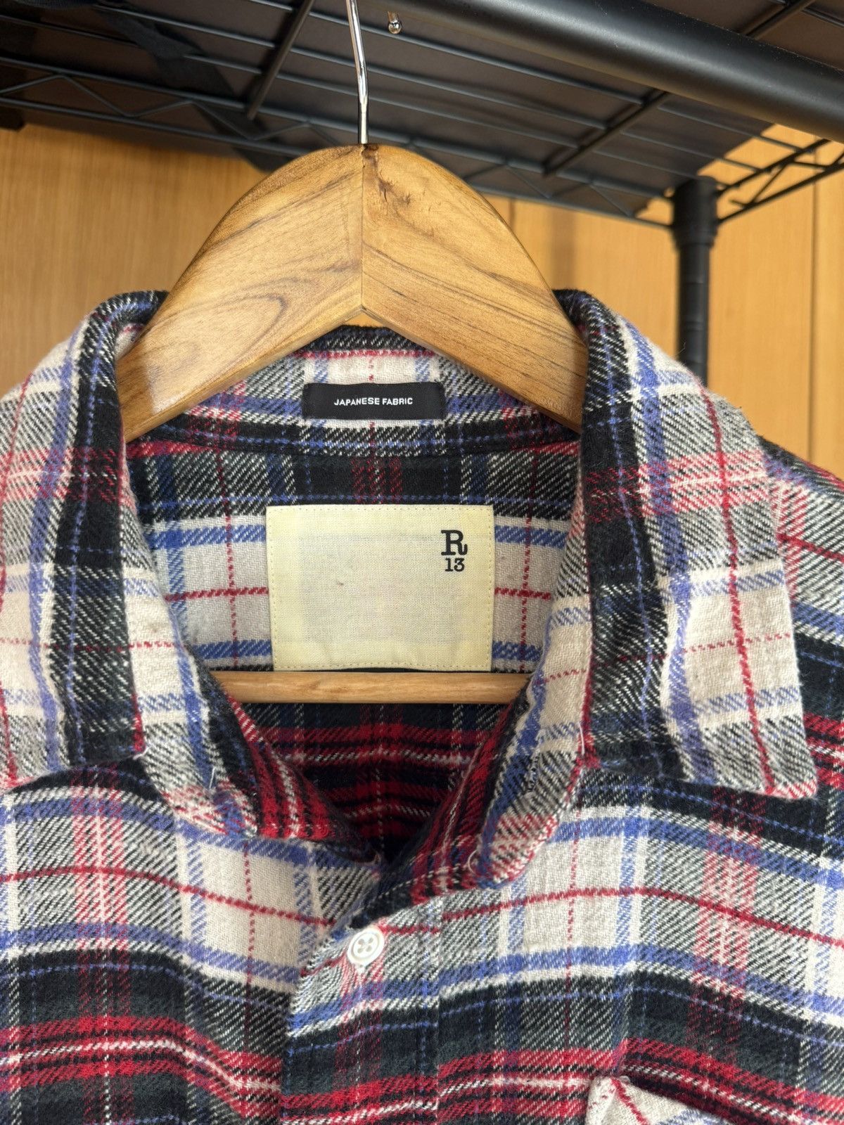 R13 R 13 flannel shirt - size S oversized Size US S / EU 44-46 / 1 - 2 Thumbnail