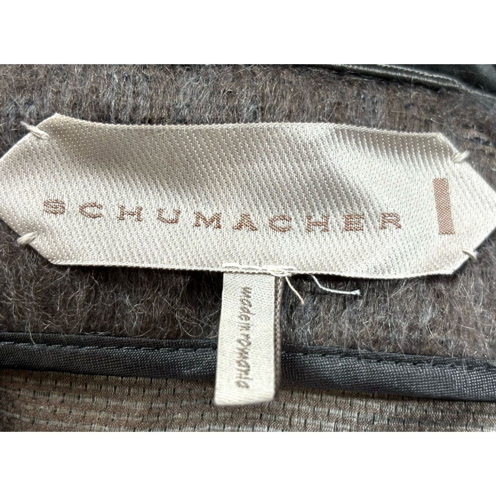 DOROTHEE SCHUMACHER Dorothee Schumacher Jacket Womens S Gray Mid-Length Mohair Silk Button 3/4 Sleeve Designer Modern Minimalist Cardigan Size S / US 4 / IT 40 - 7 Thumbnail