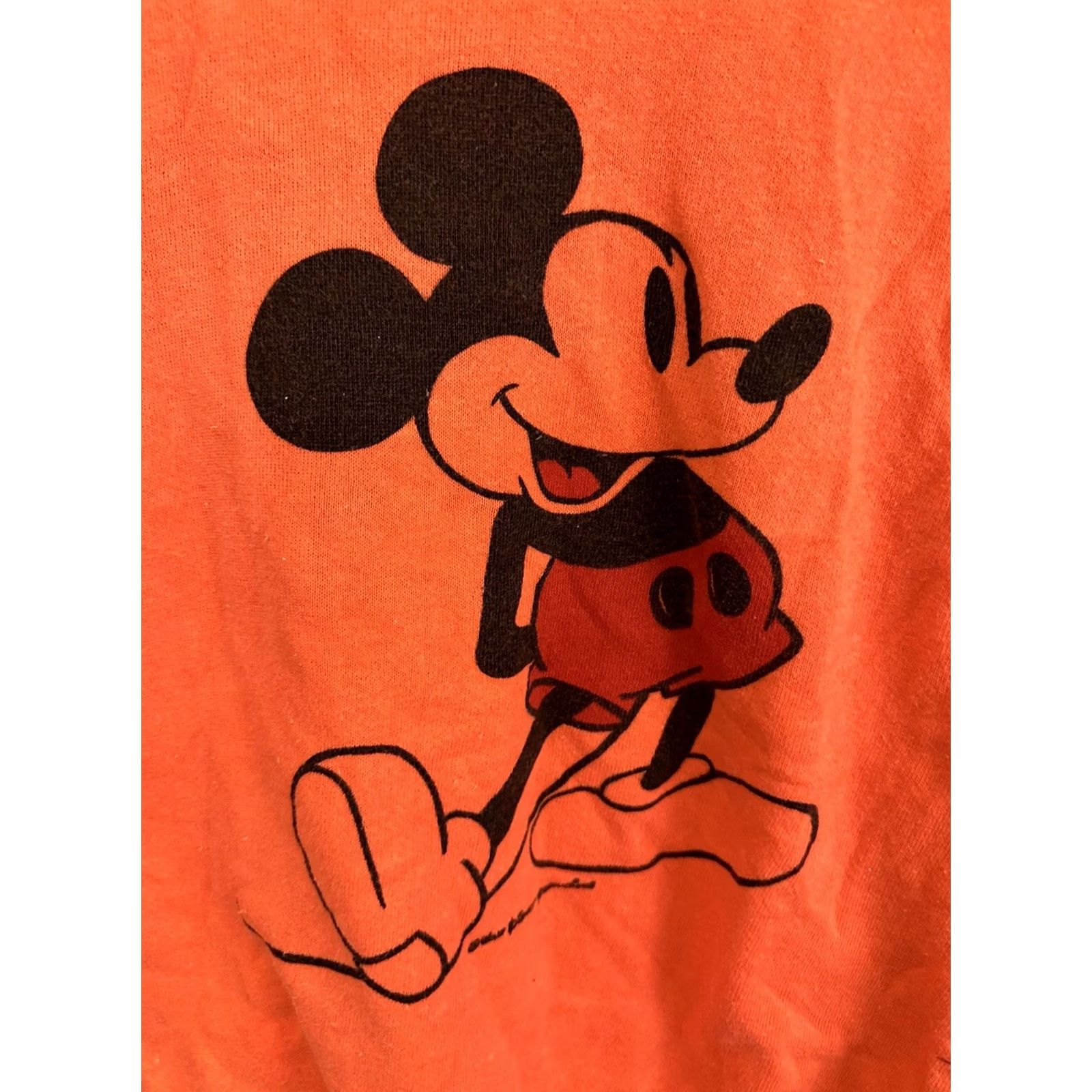 Vintage VTG 60s Mickey Mouse RARE Orange Crewneck Sweatshirt Size M Men Pullover Sweatshirt Orange Mickey Mouse 60s VTG RARE Rotary? Size US M / EU 48-50 / 2 - 3 Thumbnail