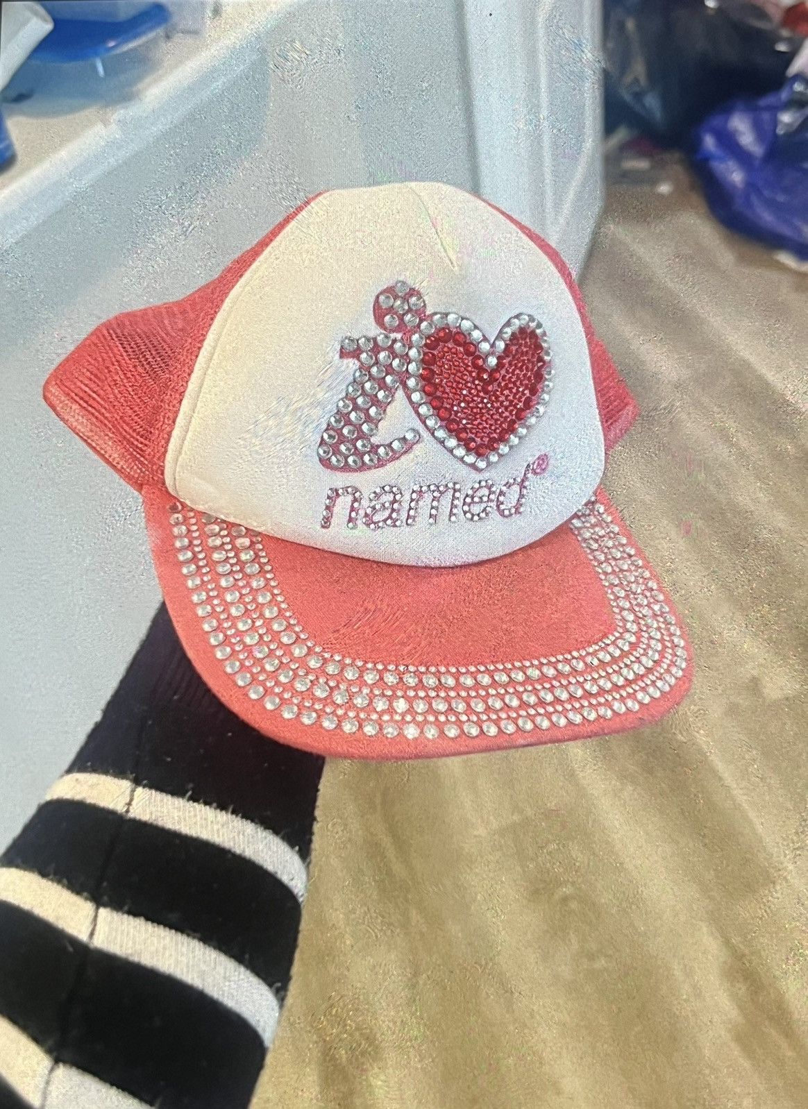 Named Collective pink and white rhinestone Named Collective trucker hat Size ONE SIZE - 2 Thumbnail