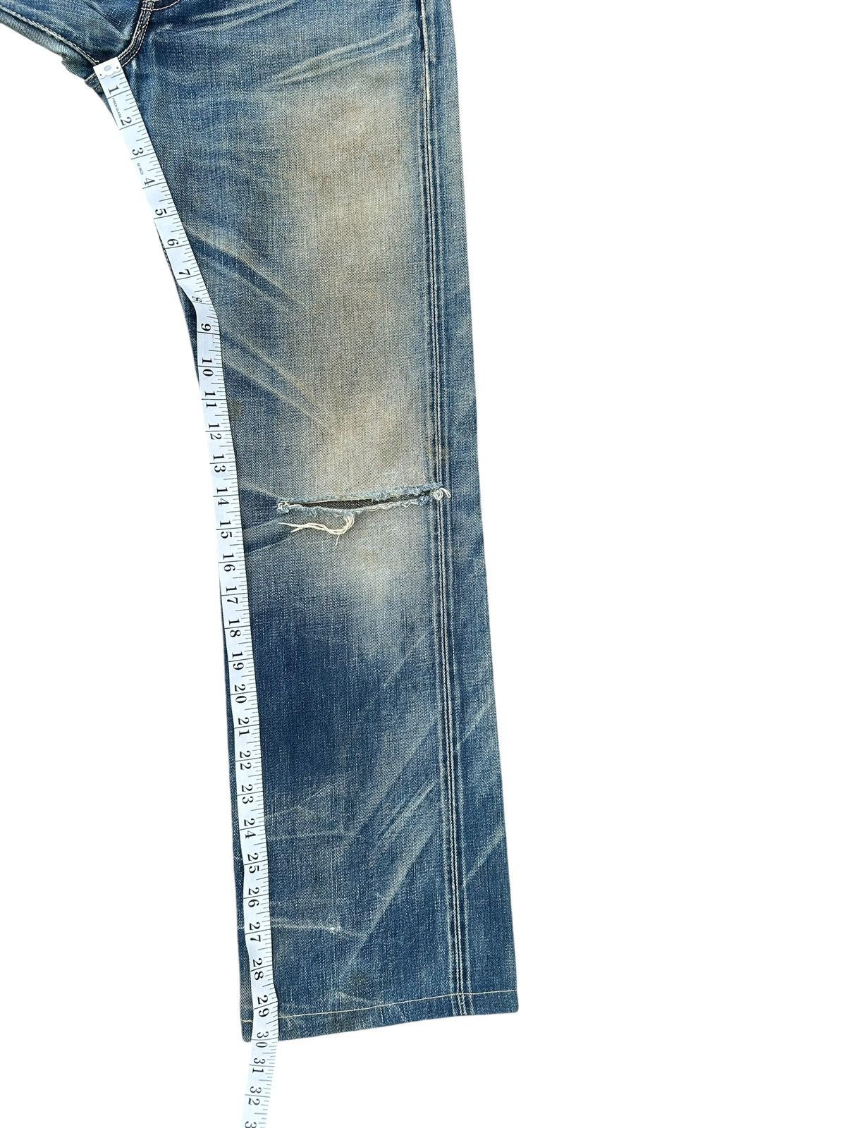 Kapital Vintage Levis Big E Selvedge Distressed Denim Jeans Size US 30 / EU 46 - 22 Thumbnail