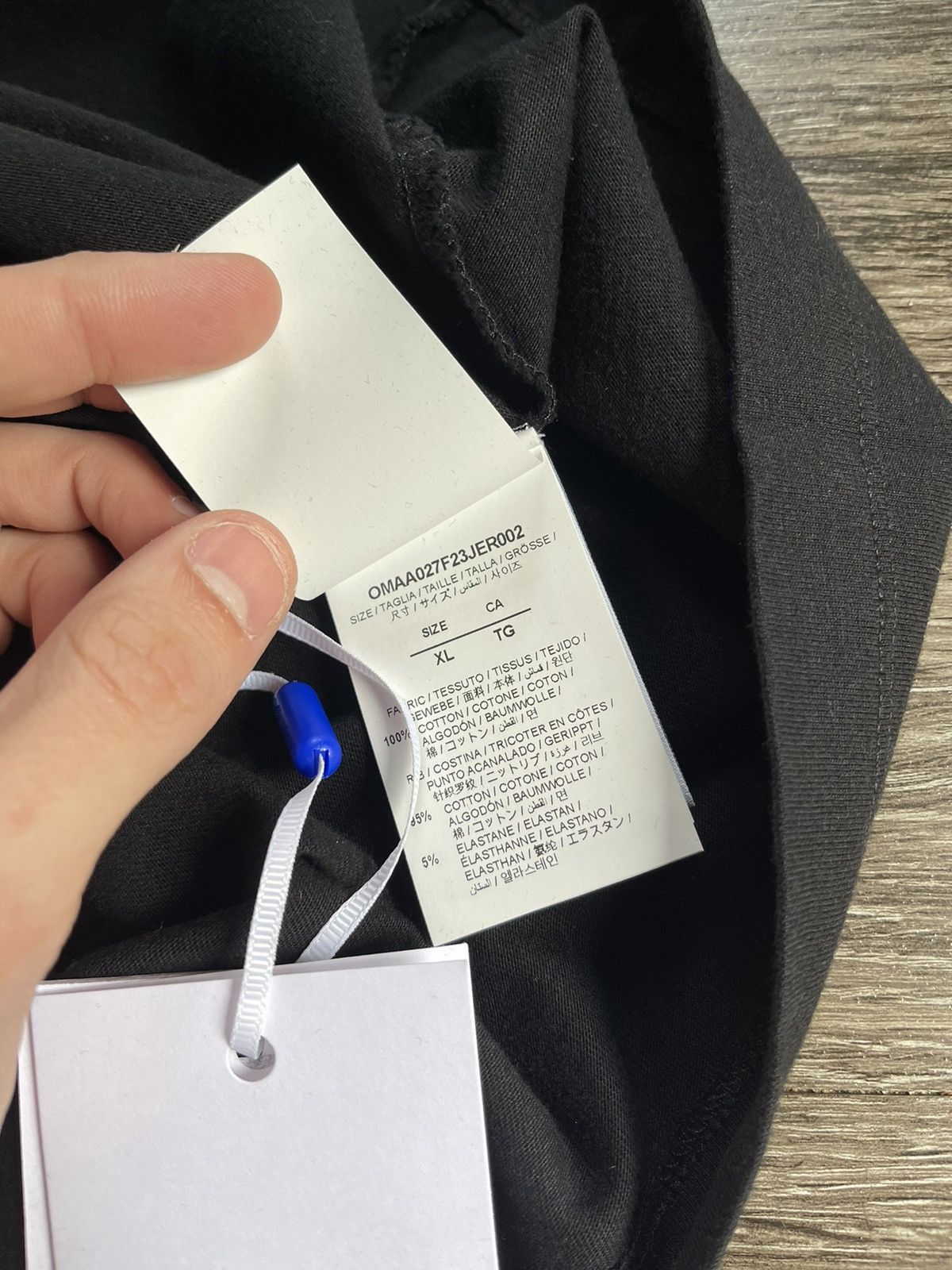 Off-White NEW Off White Black Arrows Stitched Tee Shirt Size US XL / EU 56 / 4 - 8 Thumbnail