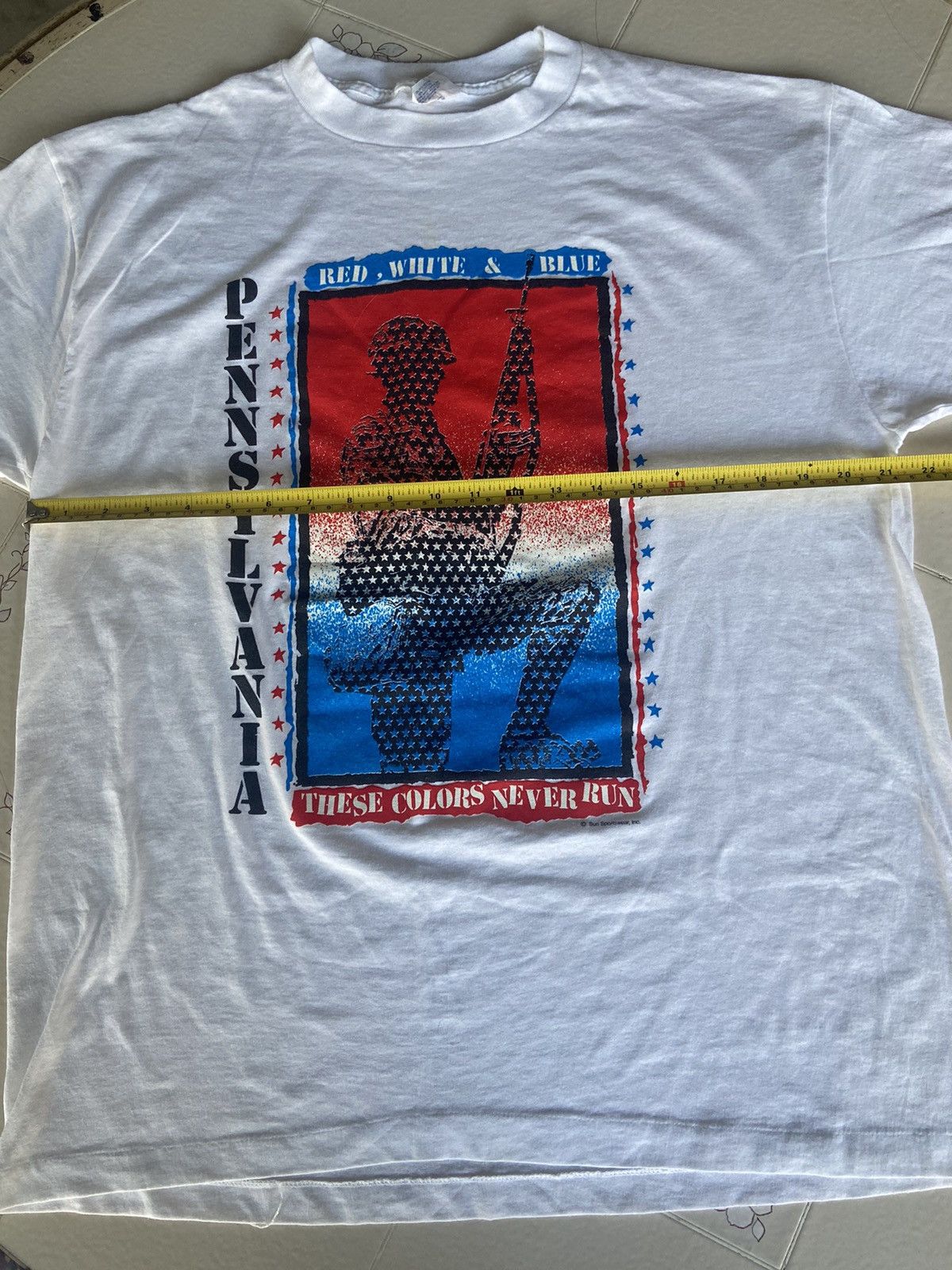 Vintage Vintage Pennsylvania Sun Sportswear military themed tee Size US XL / EU 56 / 4 - 4 Thumbnail