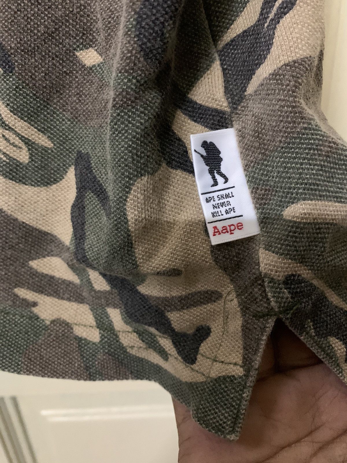Aape A Bathing Ape Camo Polo Shirt Size US M / EU 48-50 / 2 - 5 Thumbnail