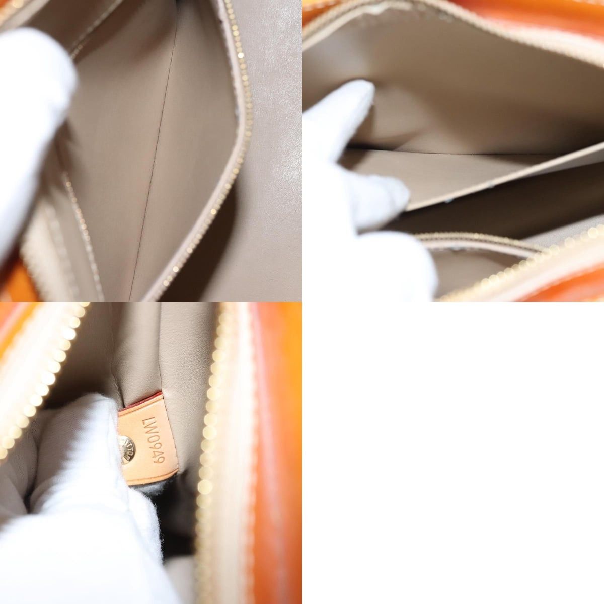 Louis Vuitton LOUIS VUITTON Monogram Vernis Houston Hand Bag Jaune M91121 Size ONE SIZE - 13 Thumbnail