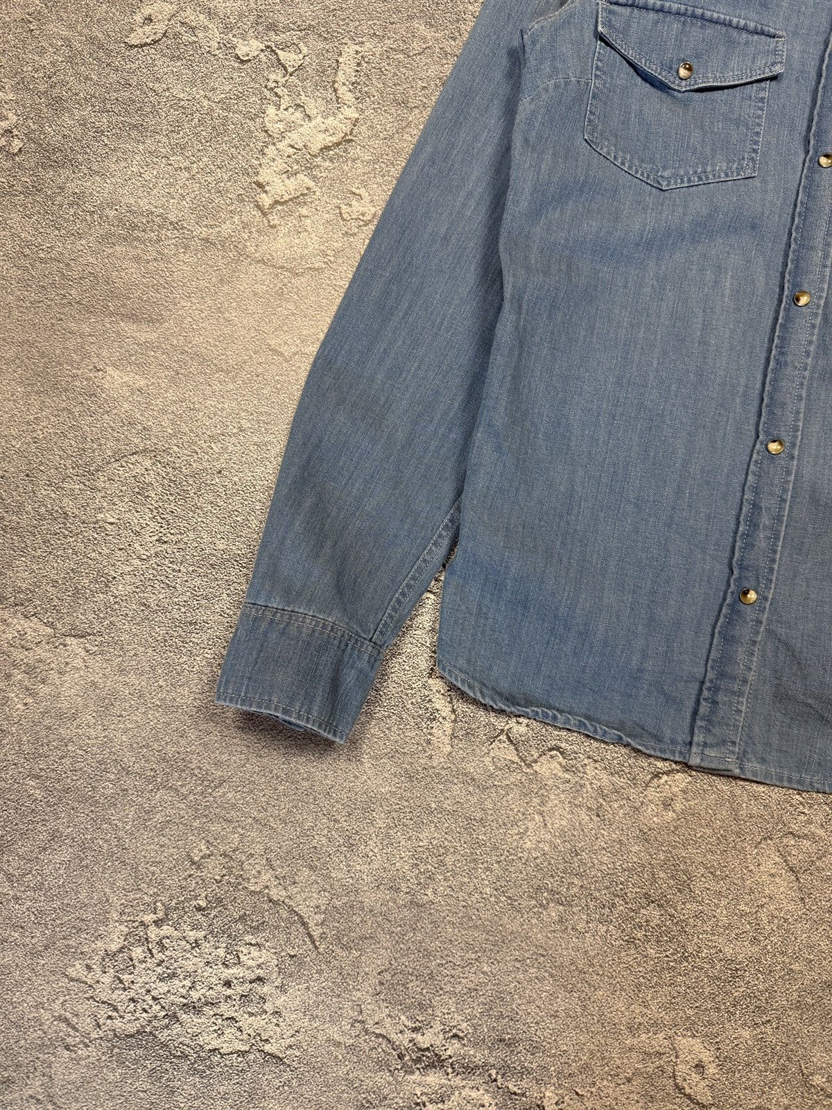 Designer × Sezane Sezane Denim Shirt Size M / US 6-8 / IT 42-44 - 4 Thumbnail