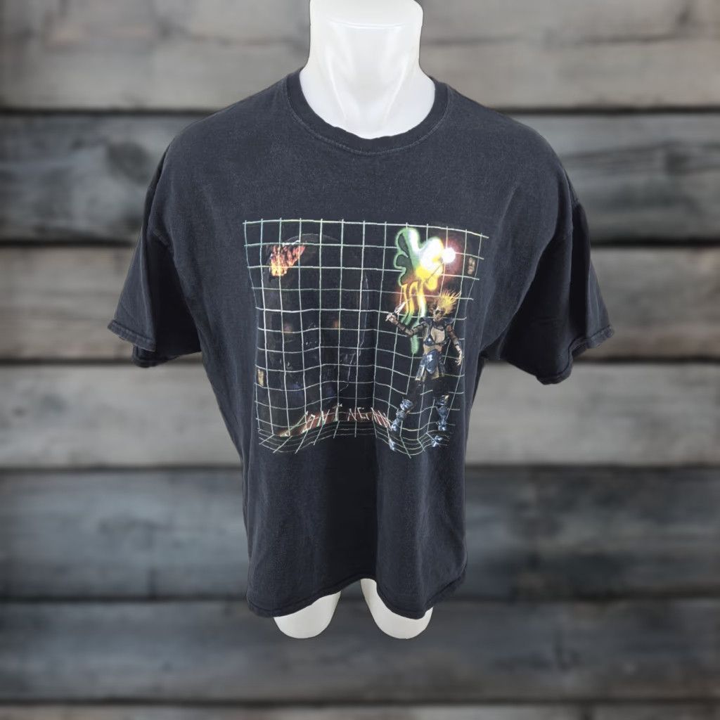 Gildan VINTAGE Contagan Band Shirt Black 2XL T-Shirt Mens Short Sleeve Distressed Graphic Contagan Band Shirt Size US XXL / EU 58 / 5 - 1 Thumbnail