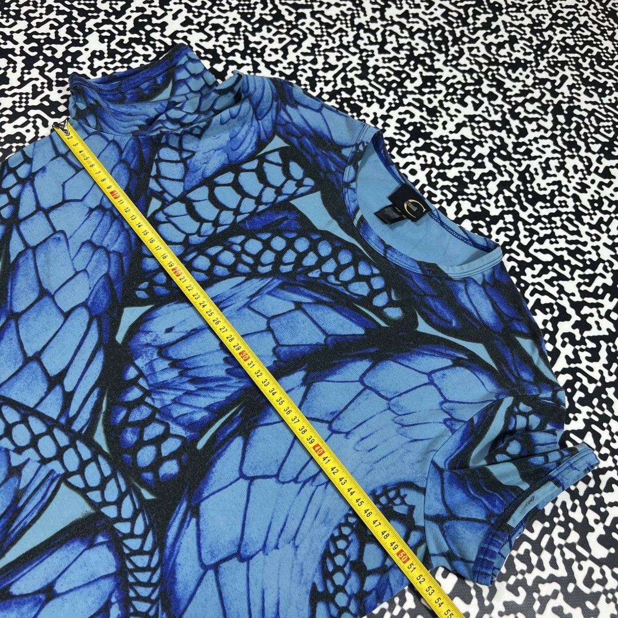 Just Cavalli Vintage Y2K Just Cavalli Abstract Floral Print Luxury Tshirt Size L / US 10 / IT 46 - 15 Thumbnail