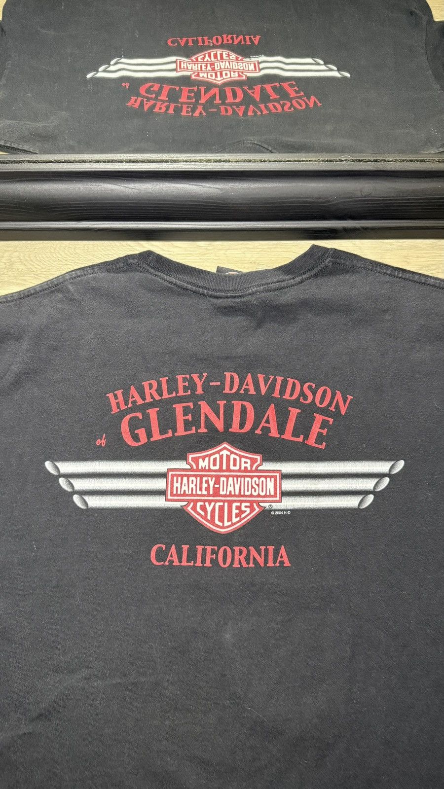 Harley Davidson Vintage 2000s Harley Davidson Flaming Eagle Motorcycle Shirt Size US XL / EU 56 / 4 - 2 Thumbnail
