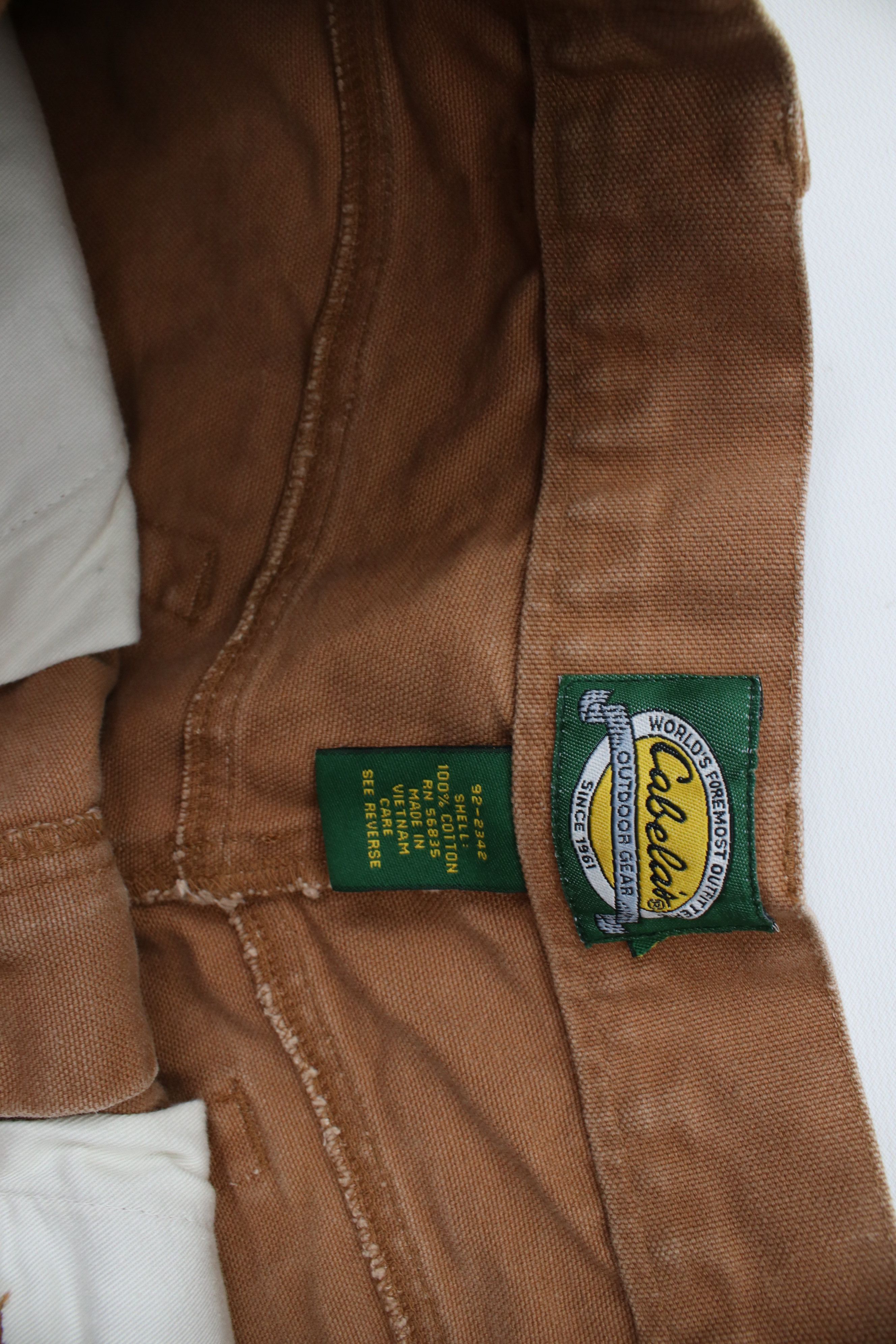 Cabelas × Vintage Vintage 90s Cabelas Canvas Workwear Pants Duck Brown Cotton Size US 32 / EU 48 - 10 Thumbnail