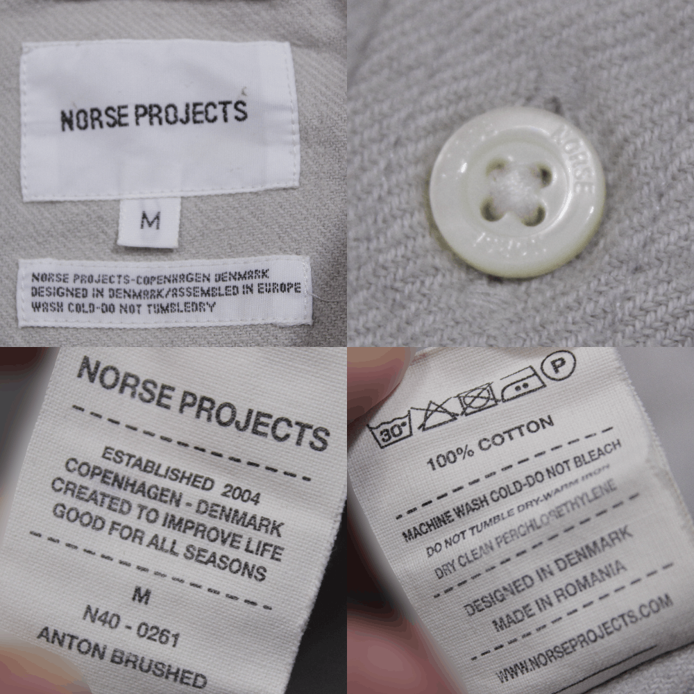 Norse Projects Anton Brushed Shirt Size US M / EU 48-50 / 2 - 8 Thumbnail