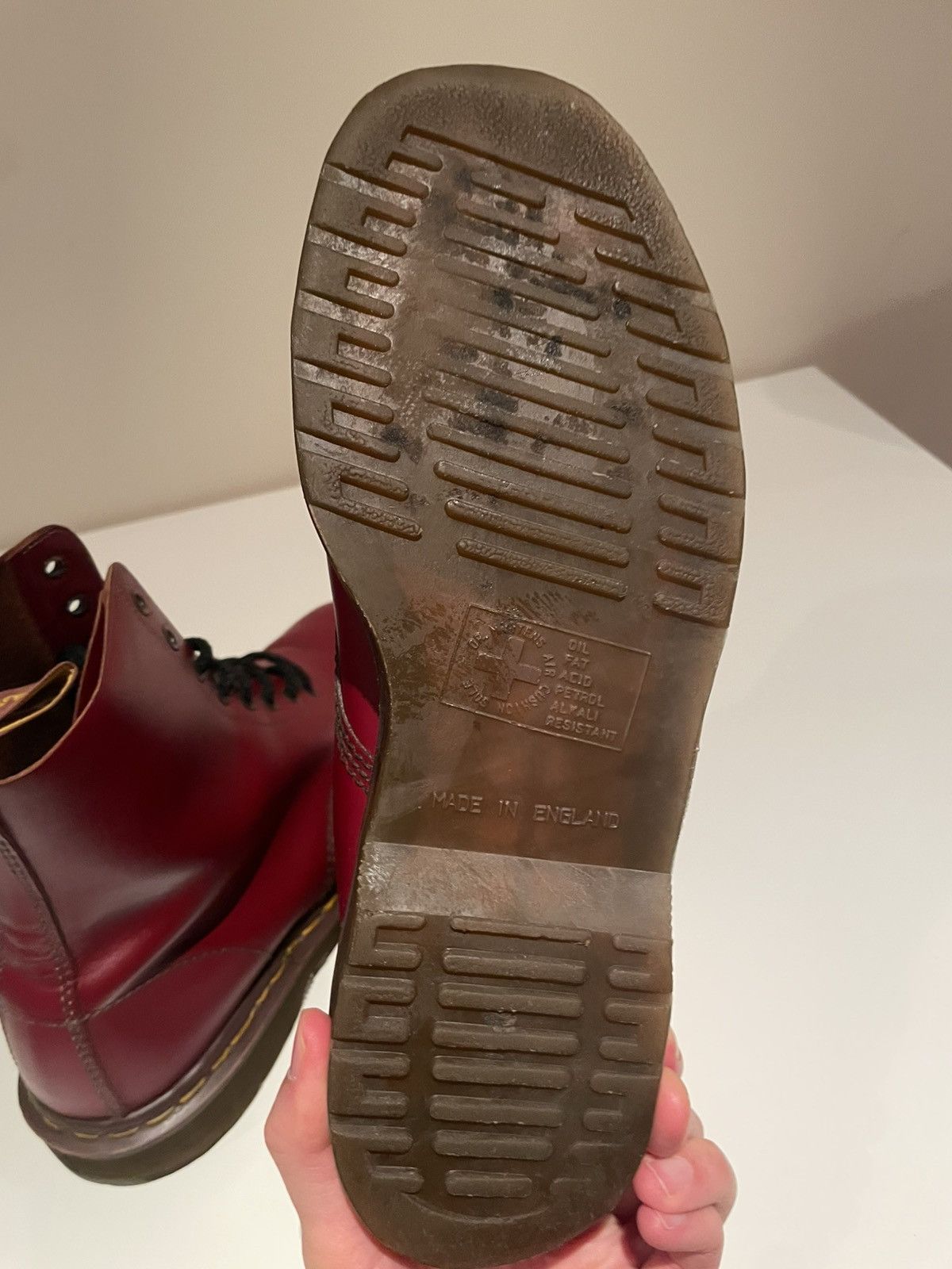 Dr. Martens Dr Martens Red 1460 Made in England Boots Size US 9 / EU 42 - 4 Thumbnail