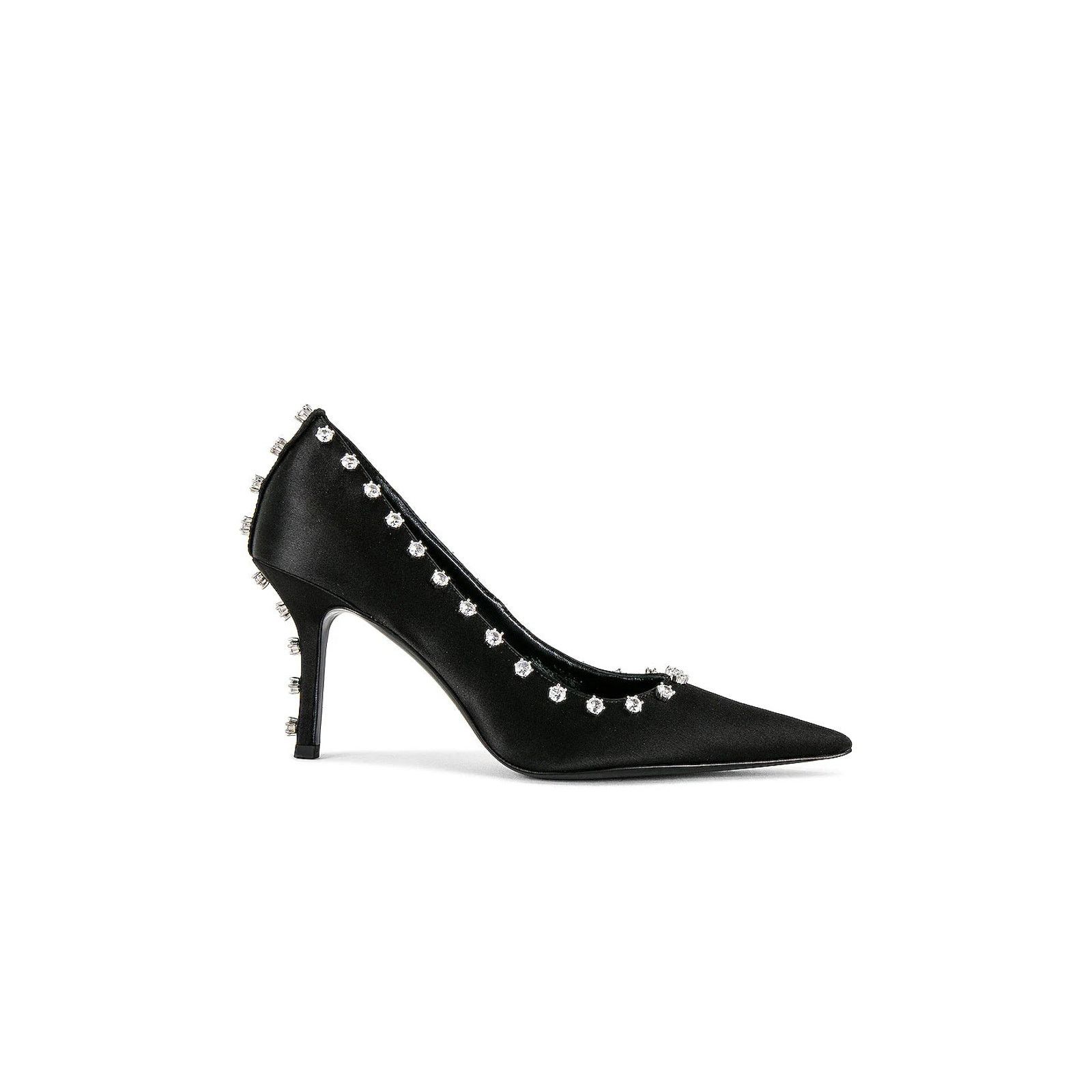 Alexander Wang Alexander Wang Delphine 85 Crystal Stud Pump Black EU39/US9 Size US 8.5 / IT 38.5 - 1 Thumbnail