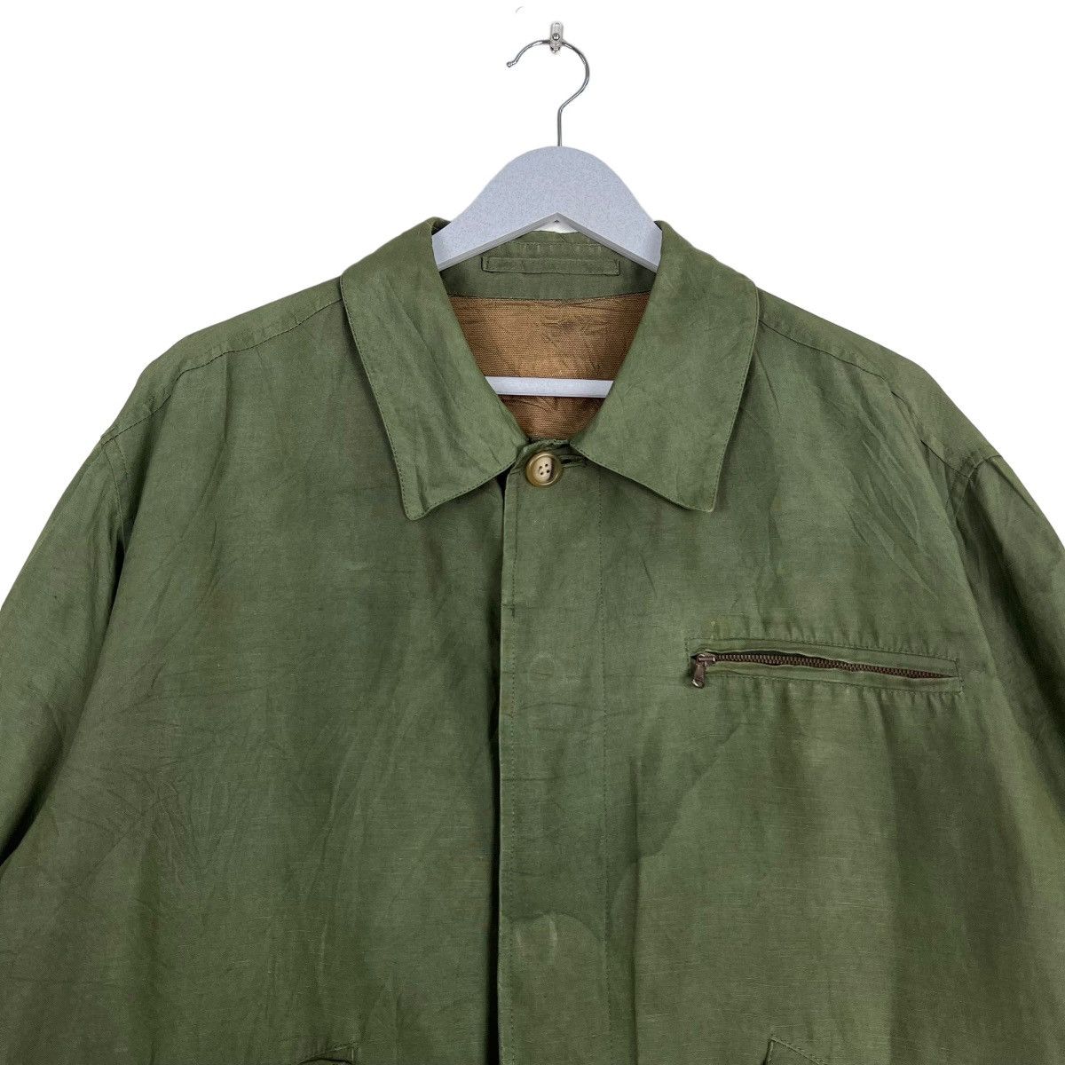Alfred Dunhill 🔥 VINTAGE DUNHILL HGTONE SILK LINEN JACKET MADE IN ITALY Size US M / EU 48-50 / 2 - 3 Thumbnail