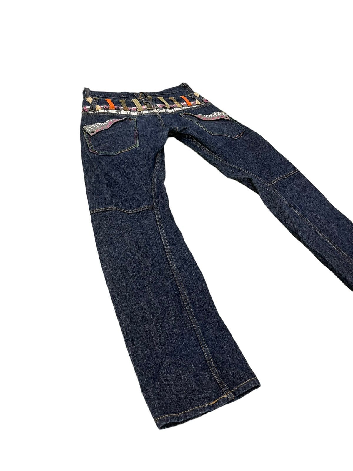 Japanese Brand Double Waist Jeans Memory Special Slim Leg 8🟦2 Size US 32 / EU 48 - 2 Thumbnail
