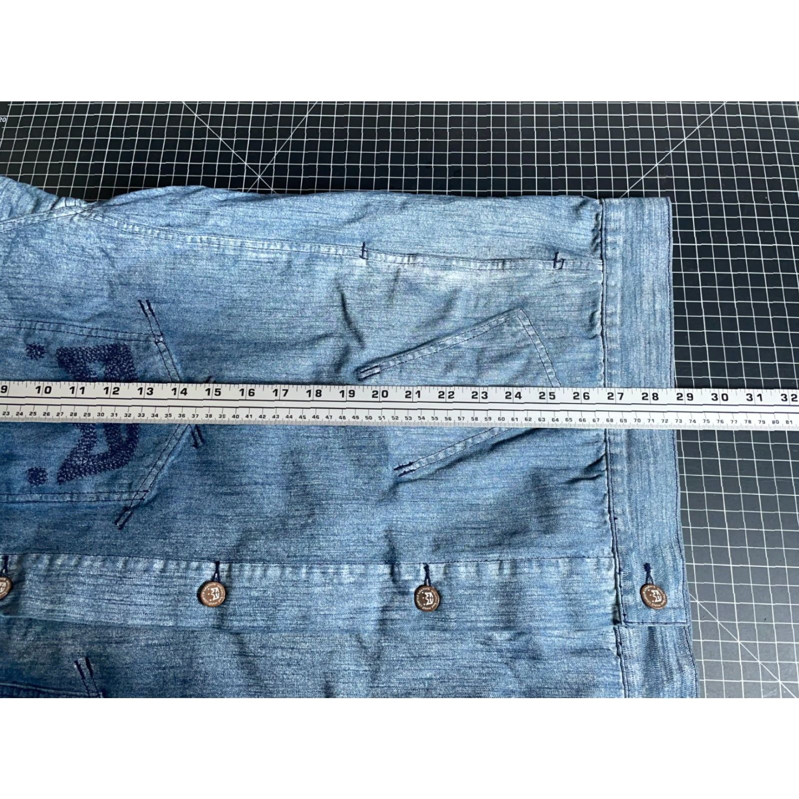 Denime PNB Nation Jean Jacket Men's 2XL Blue Denim Hip Hop Streetwear Y2K Vintage Jacket Size US 39 - 6 Thumbnail