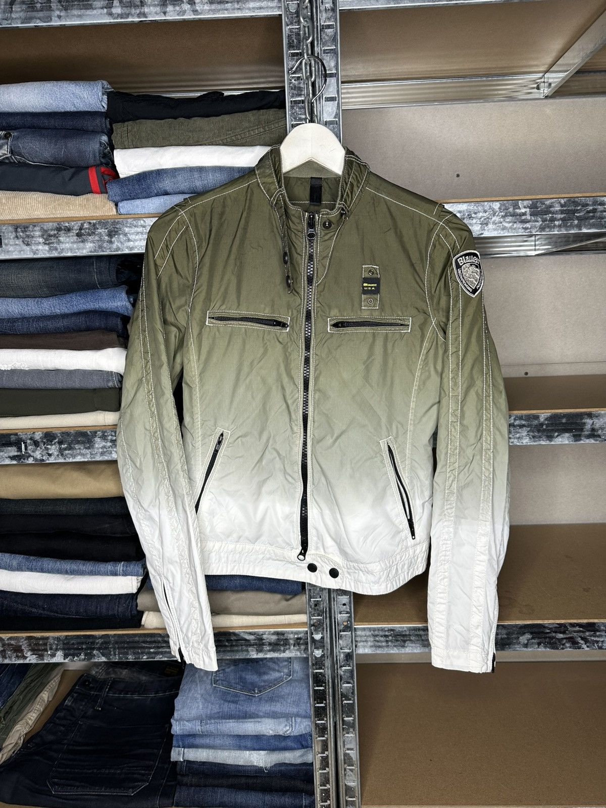 Other Blauer USA Biker Jacket Gradient Zip Up Women’s Size M Size M / US 6-8 / IT 42-44 - 1 Thumbnail