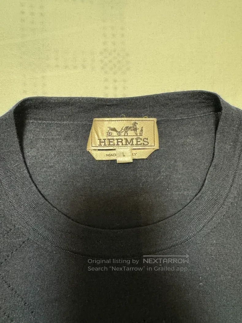 Hermes Hermes 100% Wool, Knit Short Sleeve Size L / US 10 / IT 46 - 6 Thumbnail