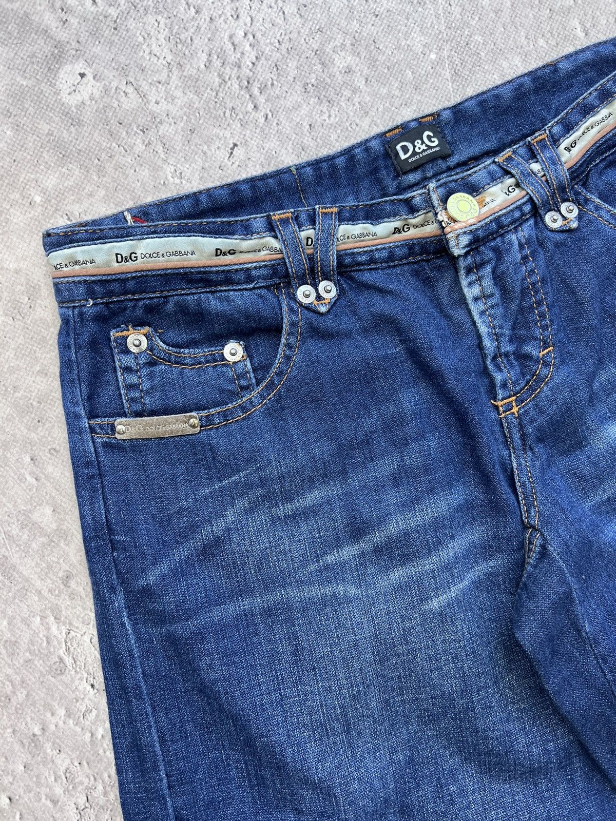 Dolce & Gabbana × Vintage Vintage Dolce & Gabanna Luxury Blue Women's Cool Jeans Size 27" / US 4 / IT 40 - 4 Thumbnail