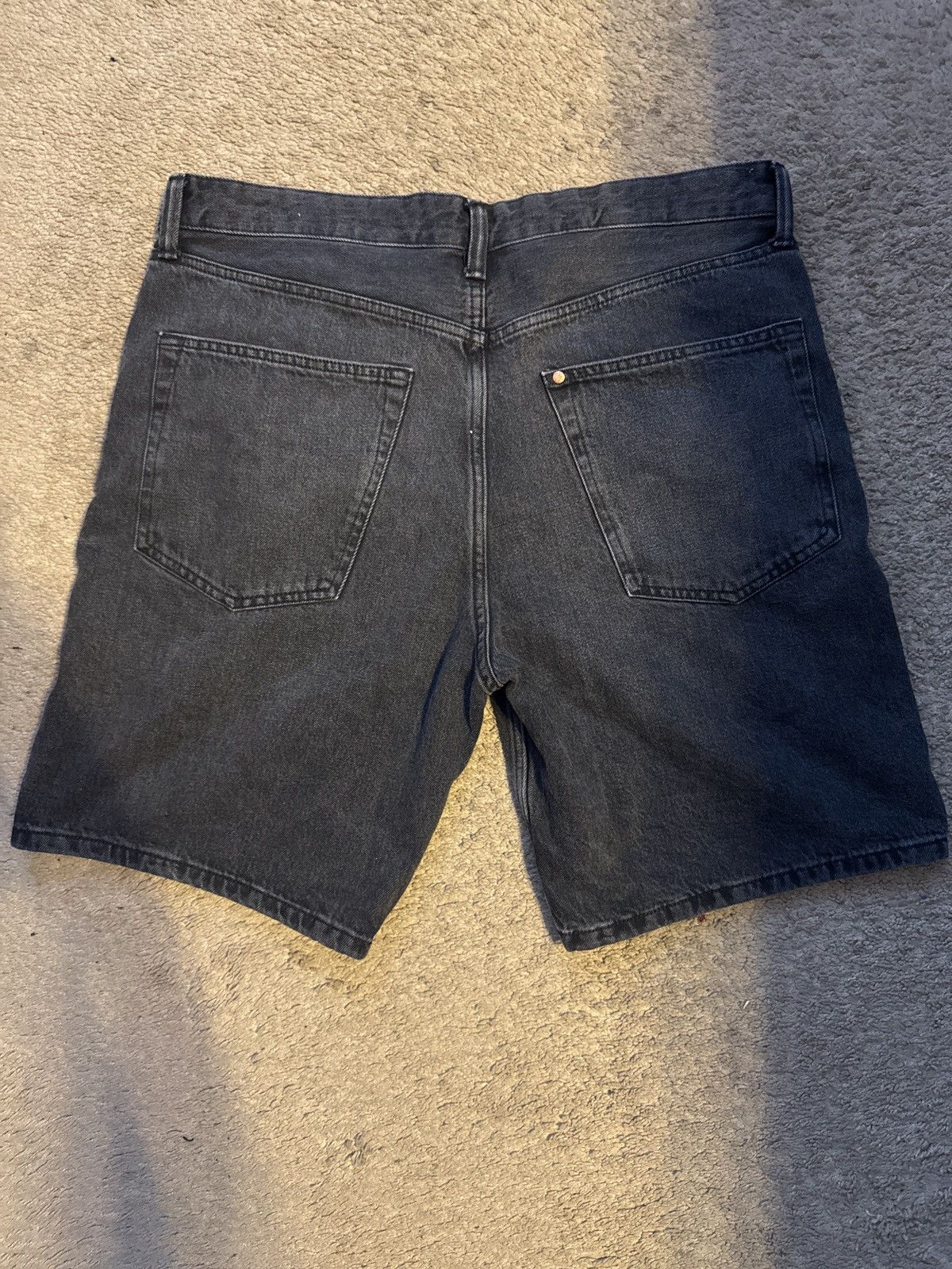 H&M Mesh Black Relaxed Fit Shorts Size US 38 / EU 54 - 2 Thumbnail